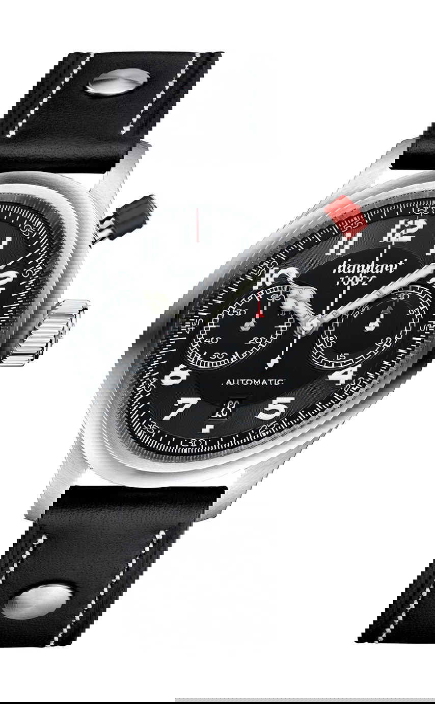 Hanhart PIONEER MonoControl Black, Flat Bezel watch
