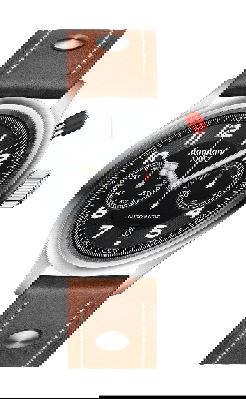 Hanhart PIONEER MonoControl Black, Flat Bezel watch