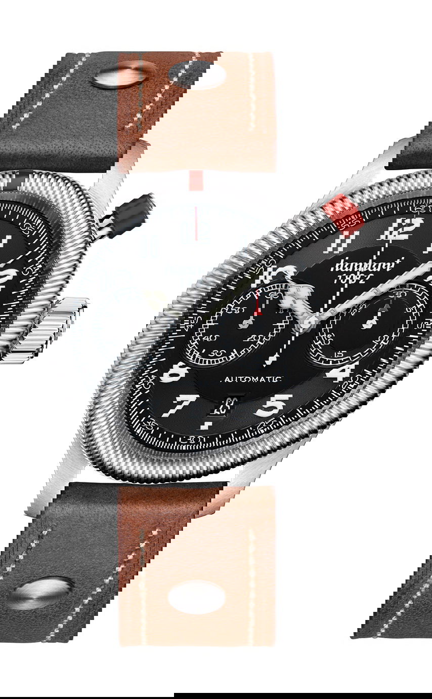 Hanhart PIONEER MonoControl Black, Fluted Bezel watch