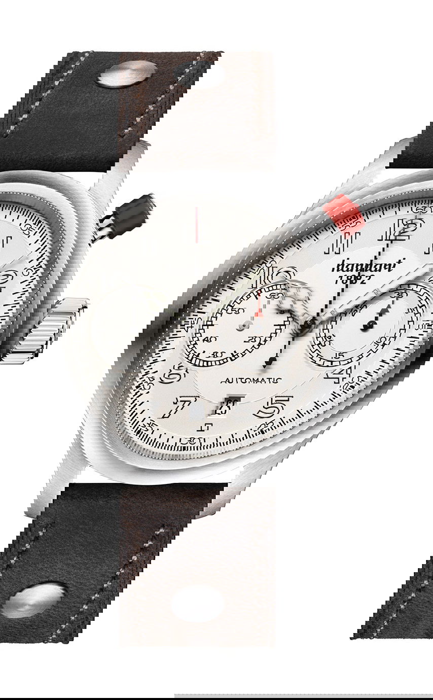 Hanhart PIONEER MonoControl Silver, Flat Bezel watch