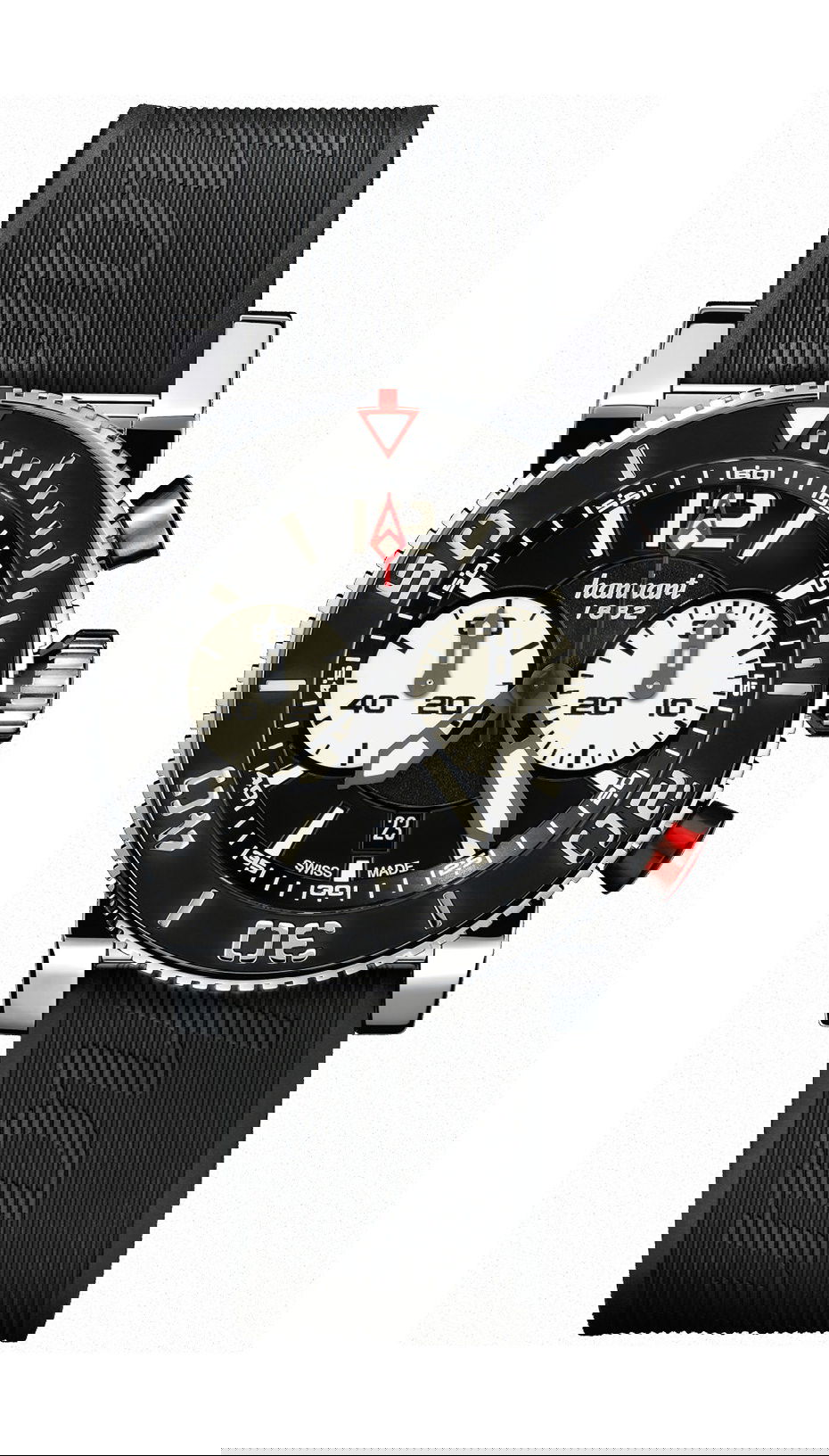 Hanhart PRIMUS Diver Black luxury timepiece - detailed view