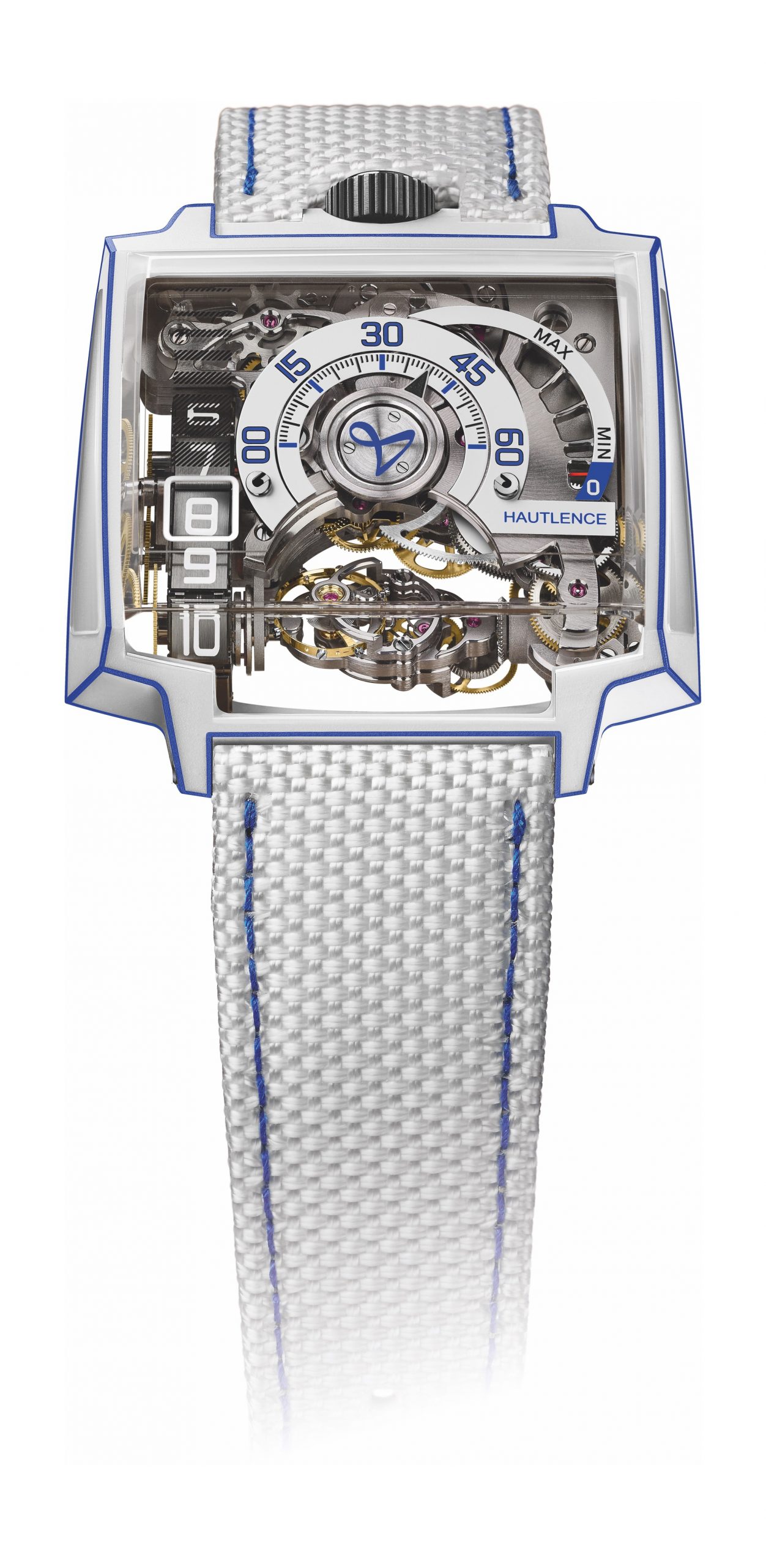 HAUTLENCE Vortex Gamma TRON luxury timepiece - detailed view