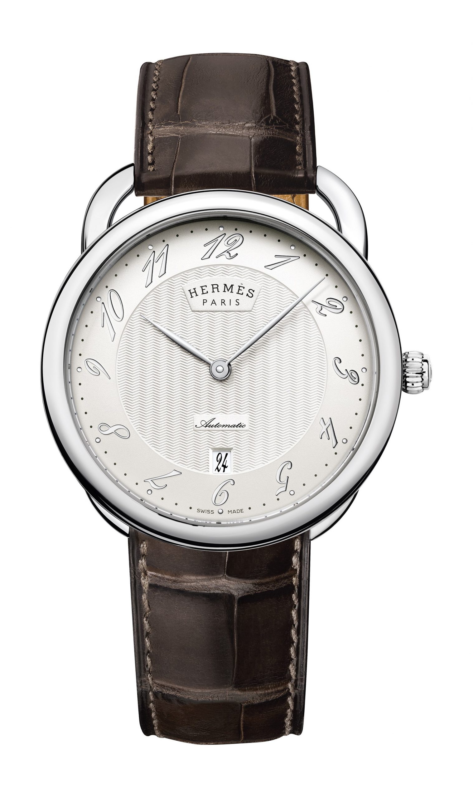 Hermès Arceau TGM Manufacture luxury timepiece - detailed view
