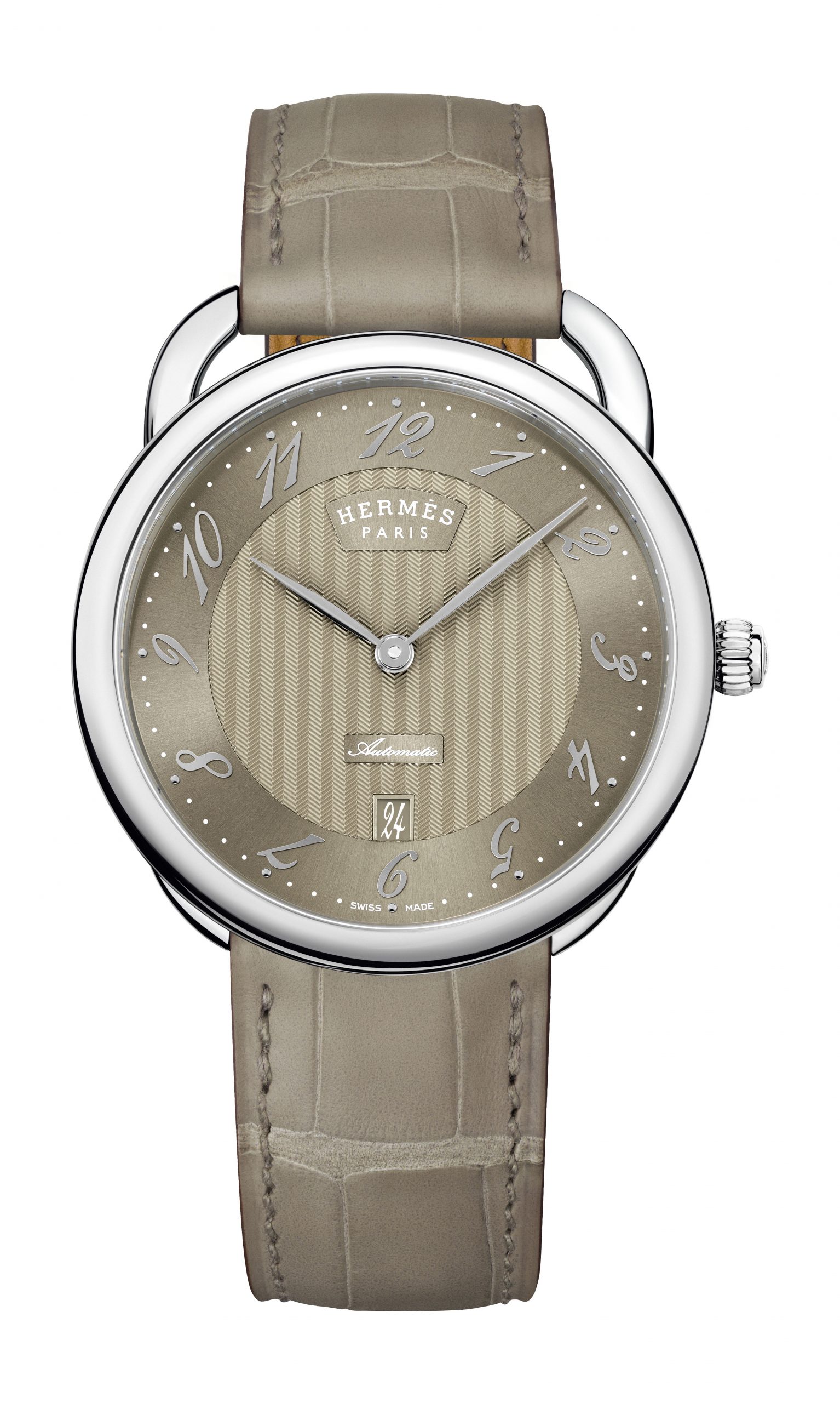 Hermès Arceau TGM Manufacture luxury timepiece - detailed view