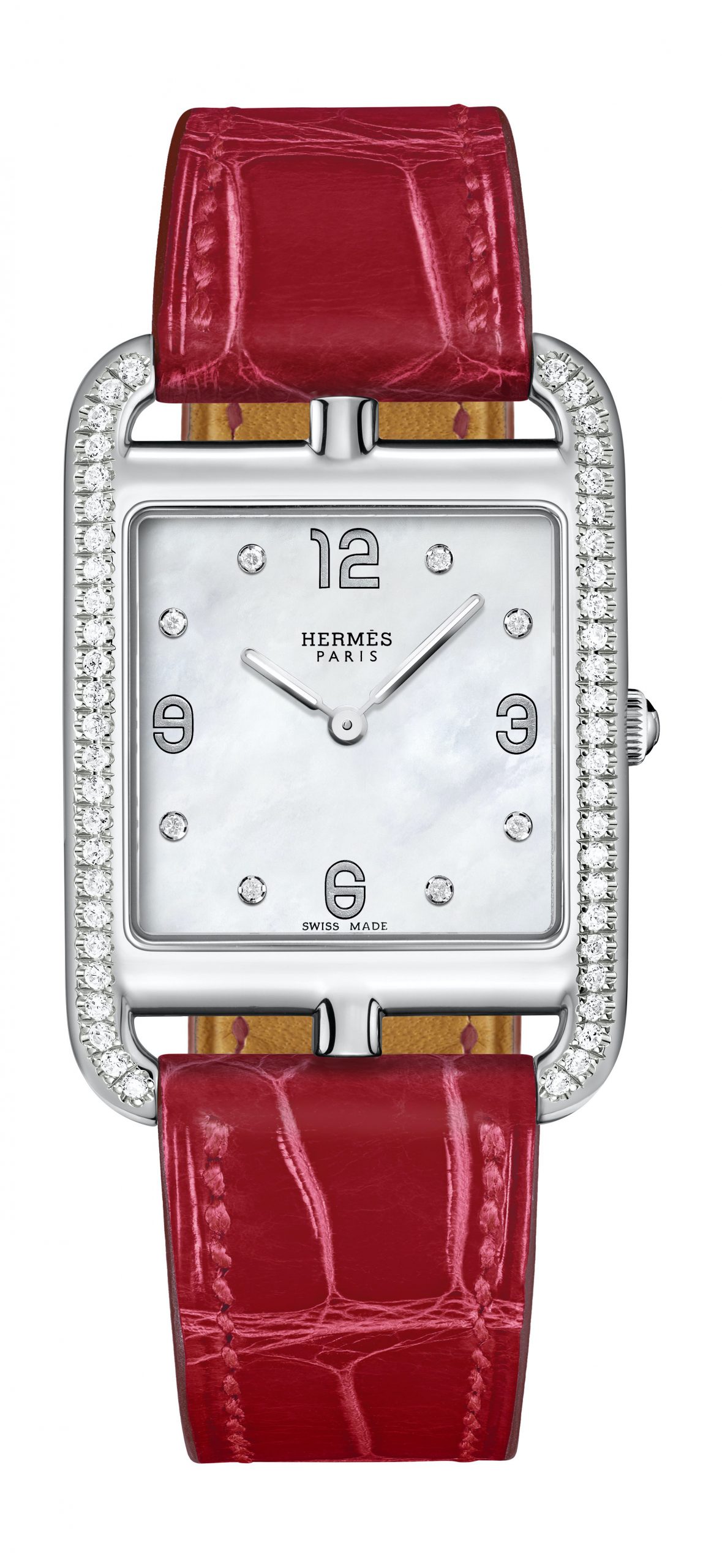 Hermès Cape Cod GM luxury timepiece - detailed view
