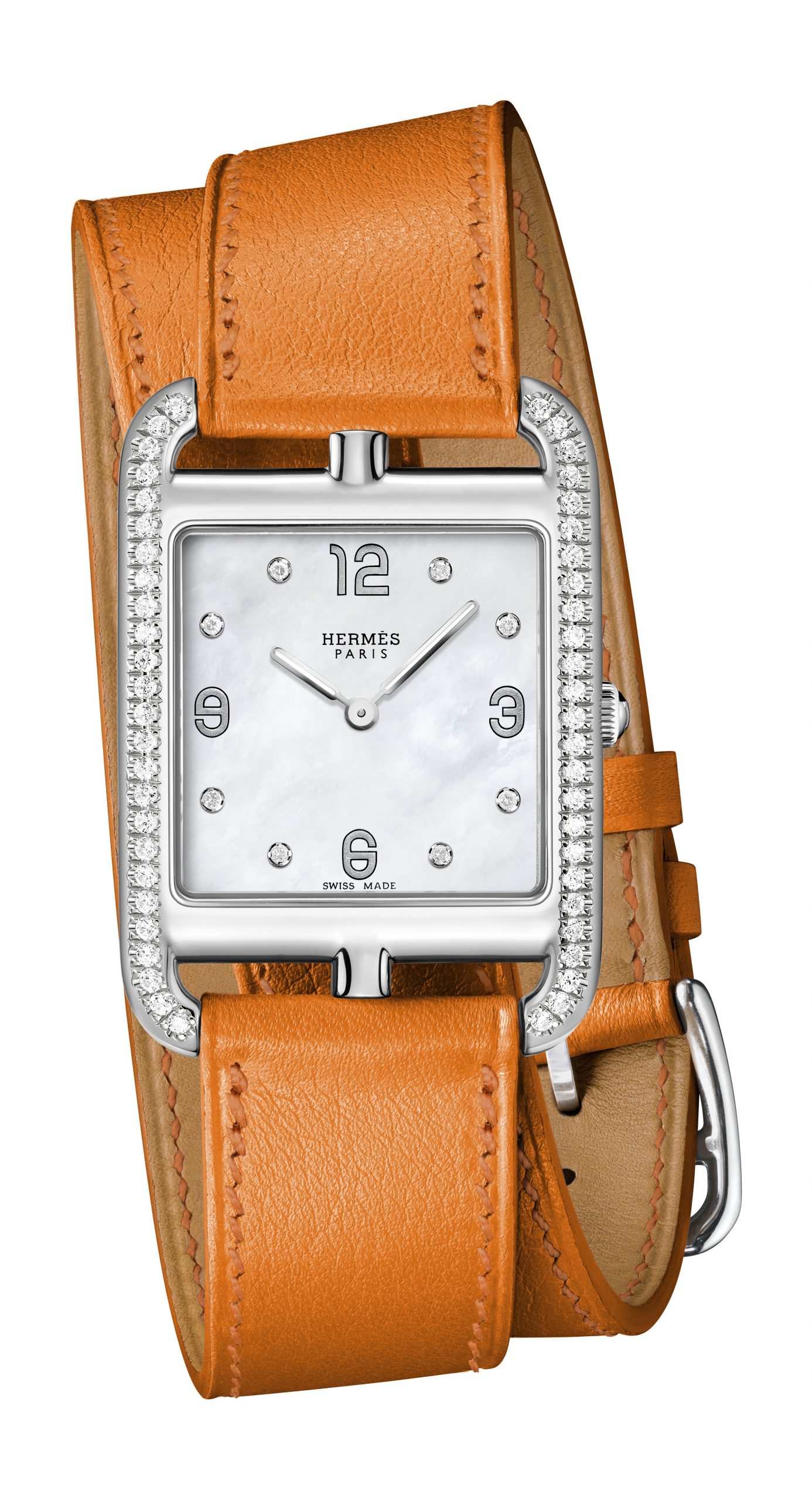 Hermès Cape Cod GM luxury timepiece - detailed view