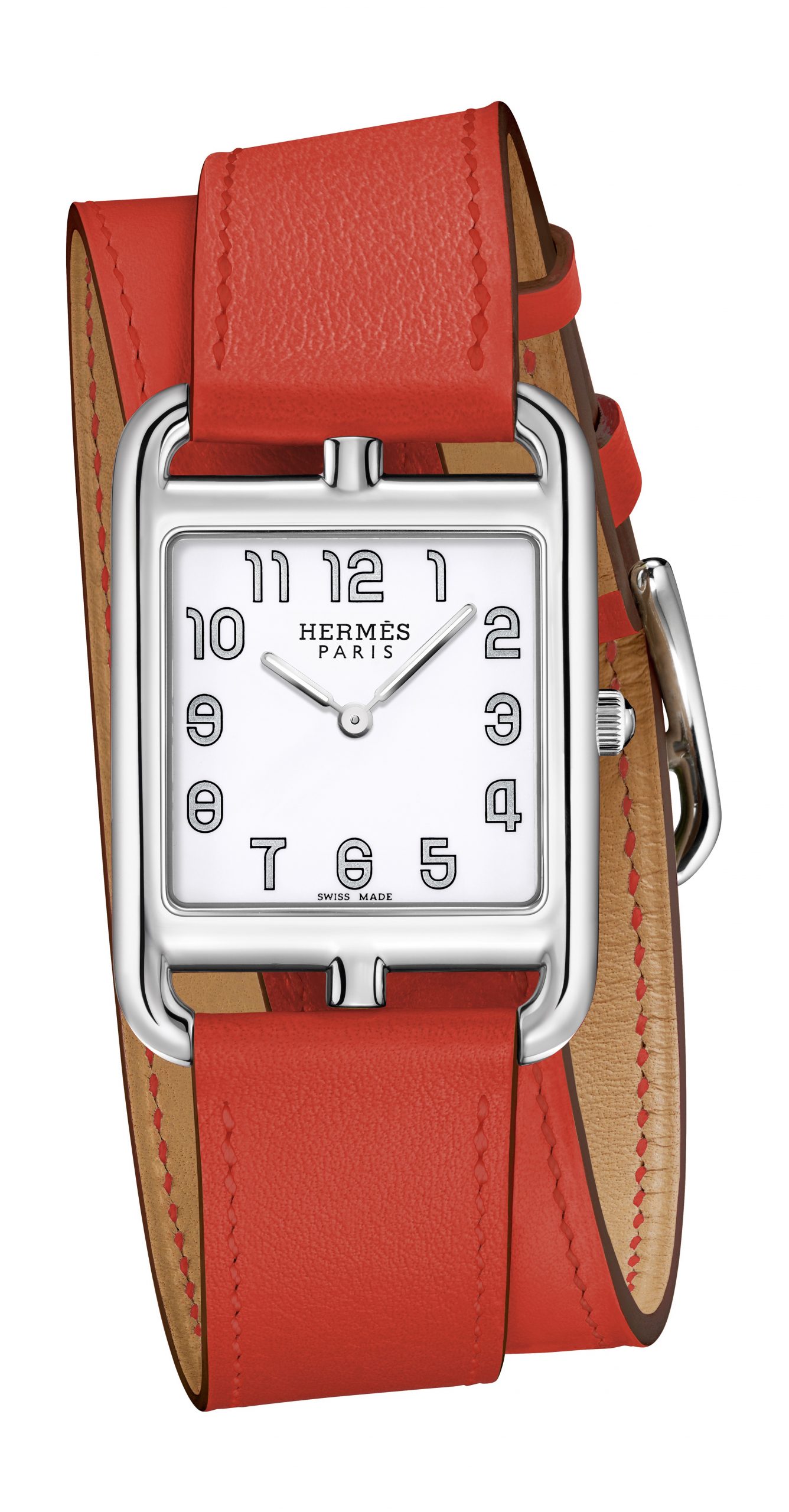 Hermès Cape Cod GM luxury timepiece - detailed view