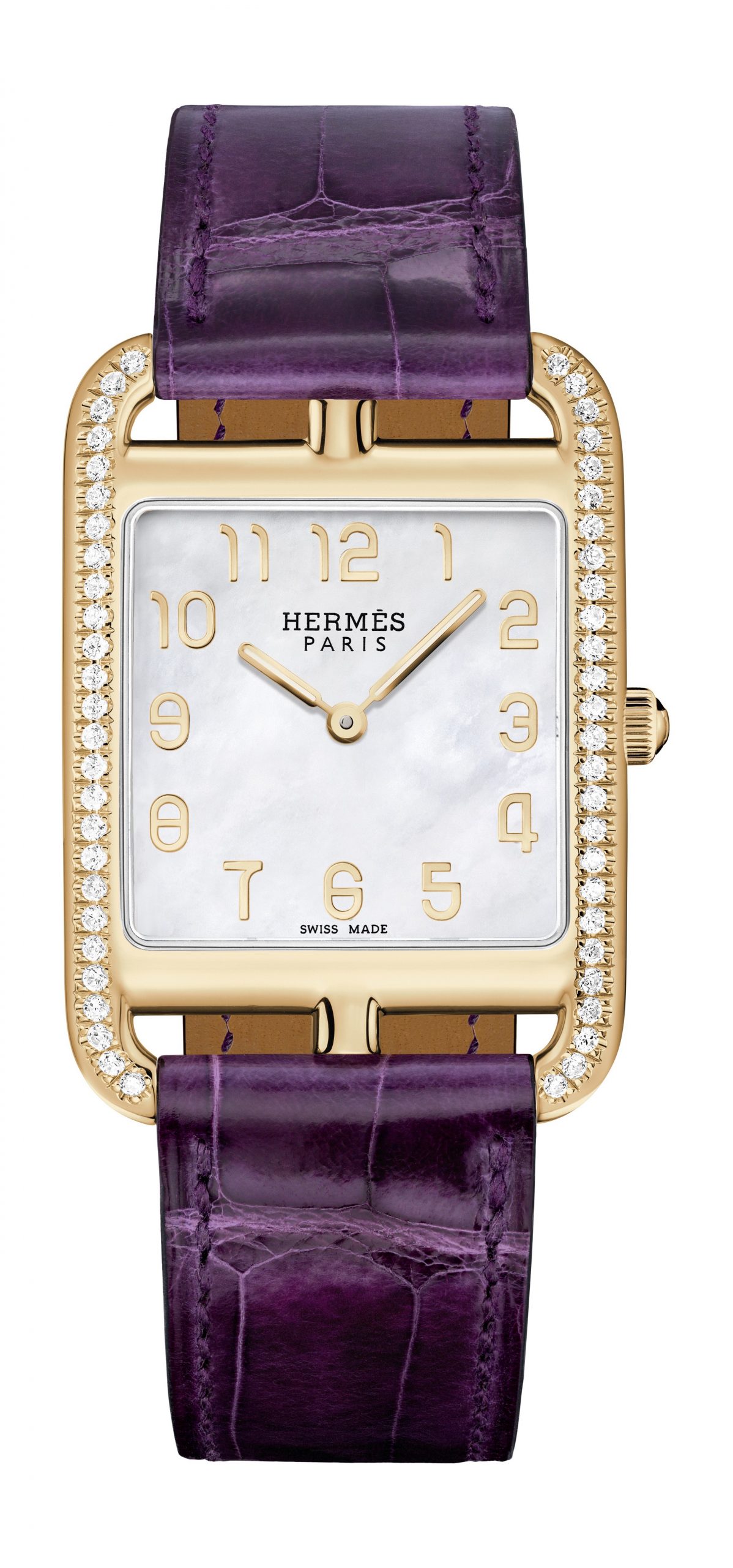 Hermès Cape Cod GM luxury timepiece - detailed view