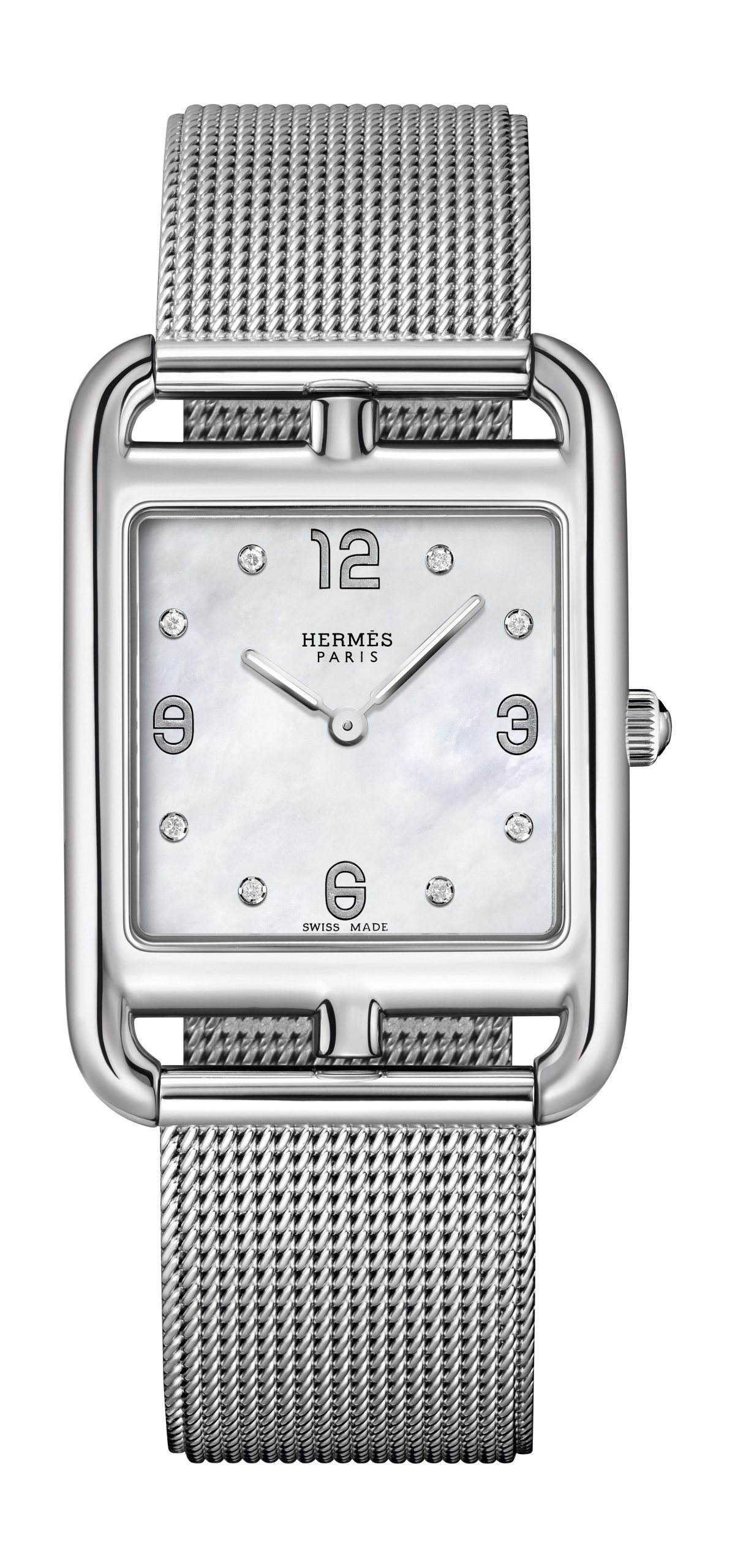 Hermès Cape Cod GM luxury timepiece - detailed view