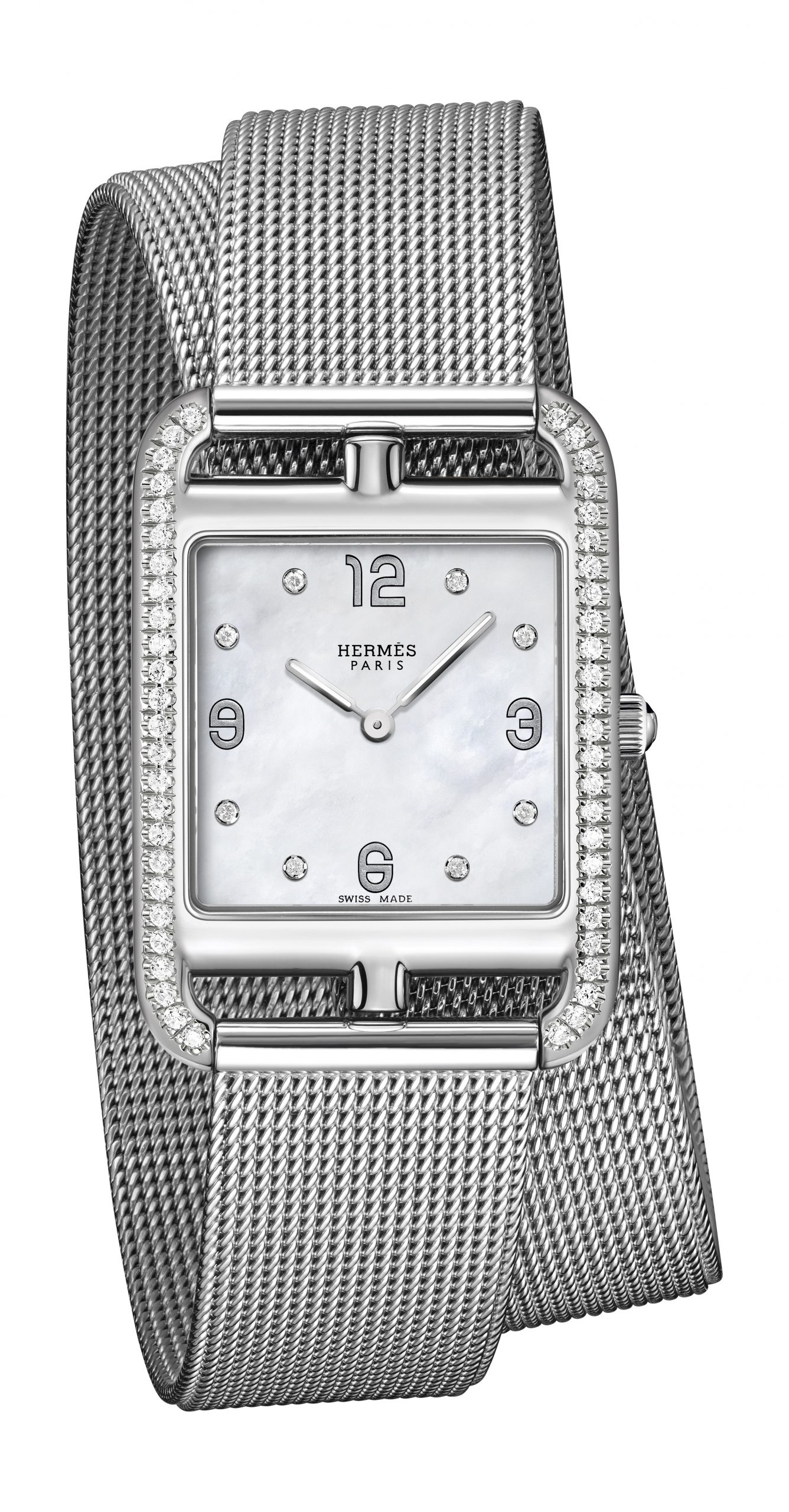 Hermès Cape Cod GM luxury timepiece - detailed view