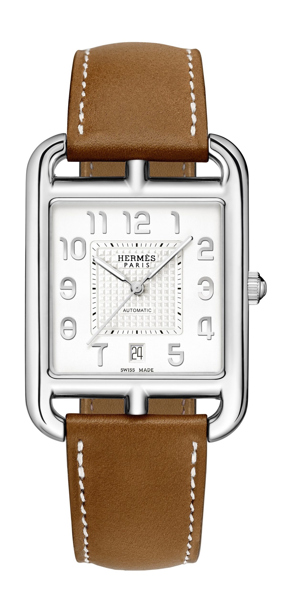 Hermès Cape Cod TGM Manufacture luxury timepiece - detailed view