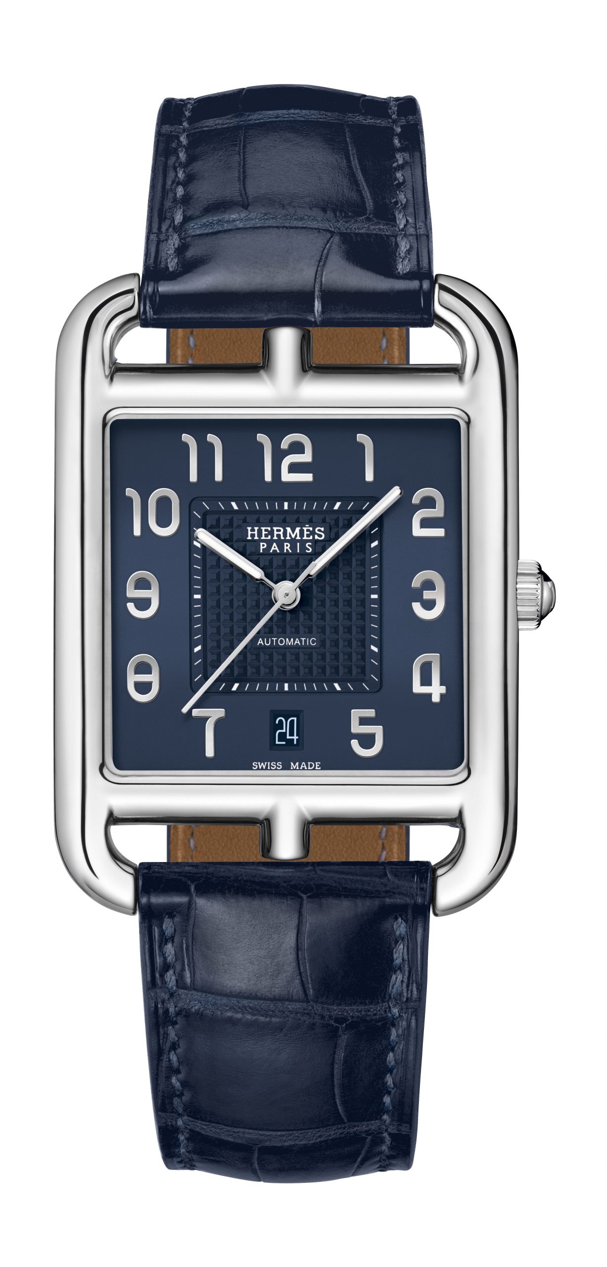 Hermès Cape Cod TGM Manufacture luxury timepiece - detailed view