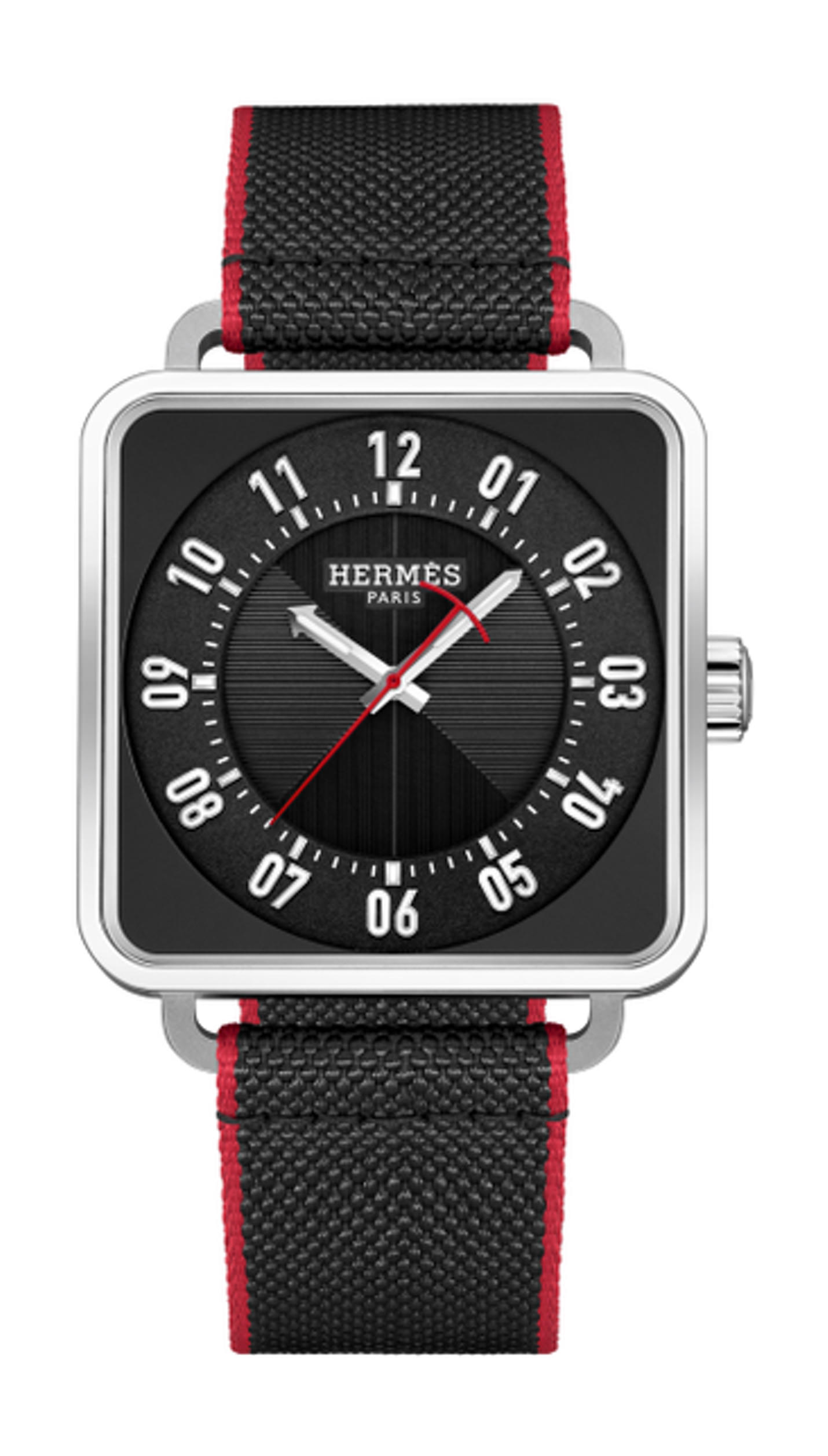 Hermès Carré H luxury timepiece - detailed view