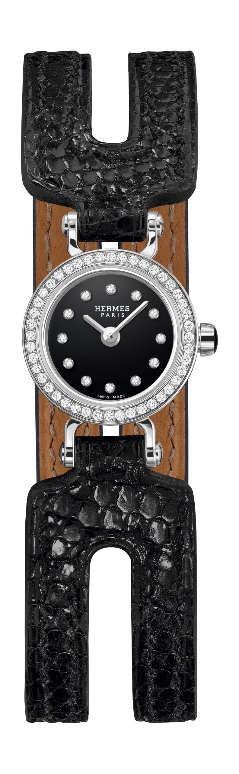 Hermès Faubourg luxury timepiece - detailed view