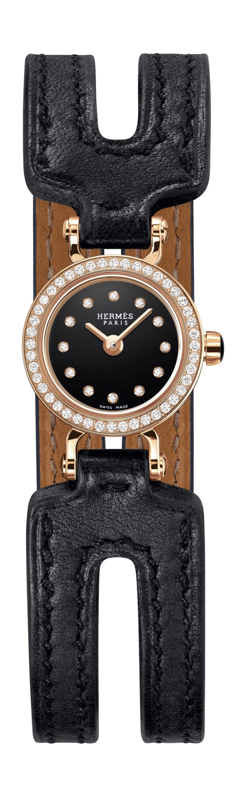 Hermès Faubourg luxury timepiece - detailed view