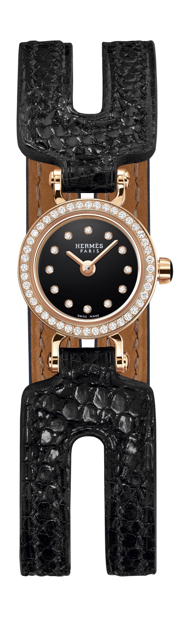 Hermès Faubourg luxury timepiece - detailed view