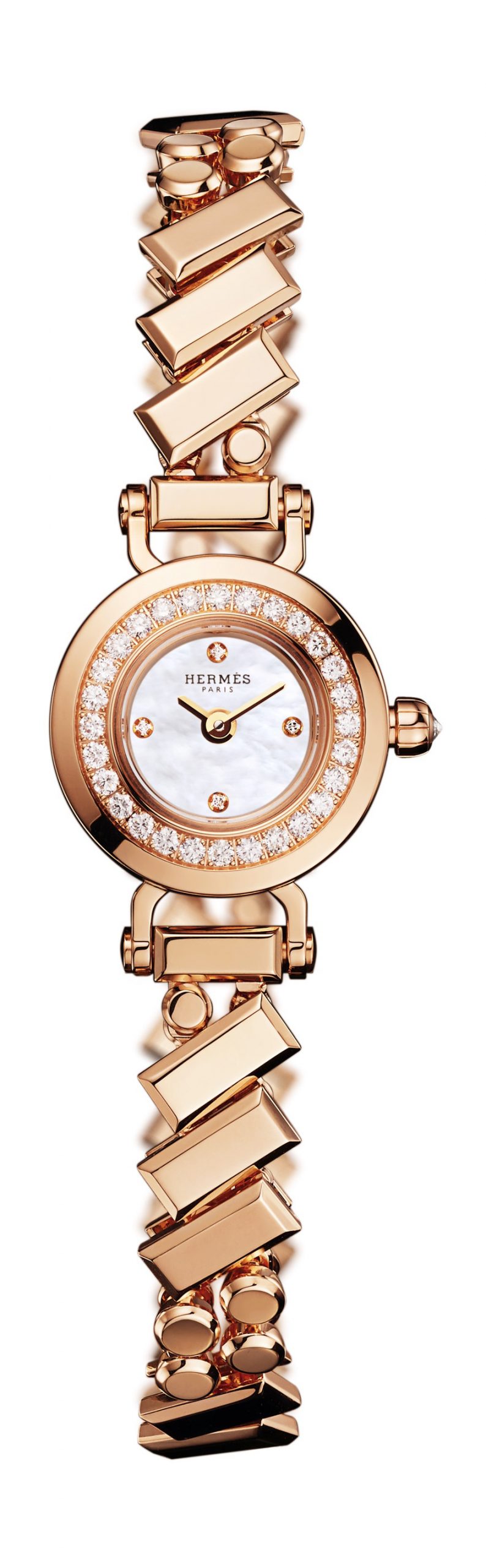 Hermès Faubourg Polka luxury timepiece - detailed view