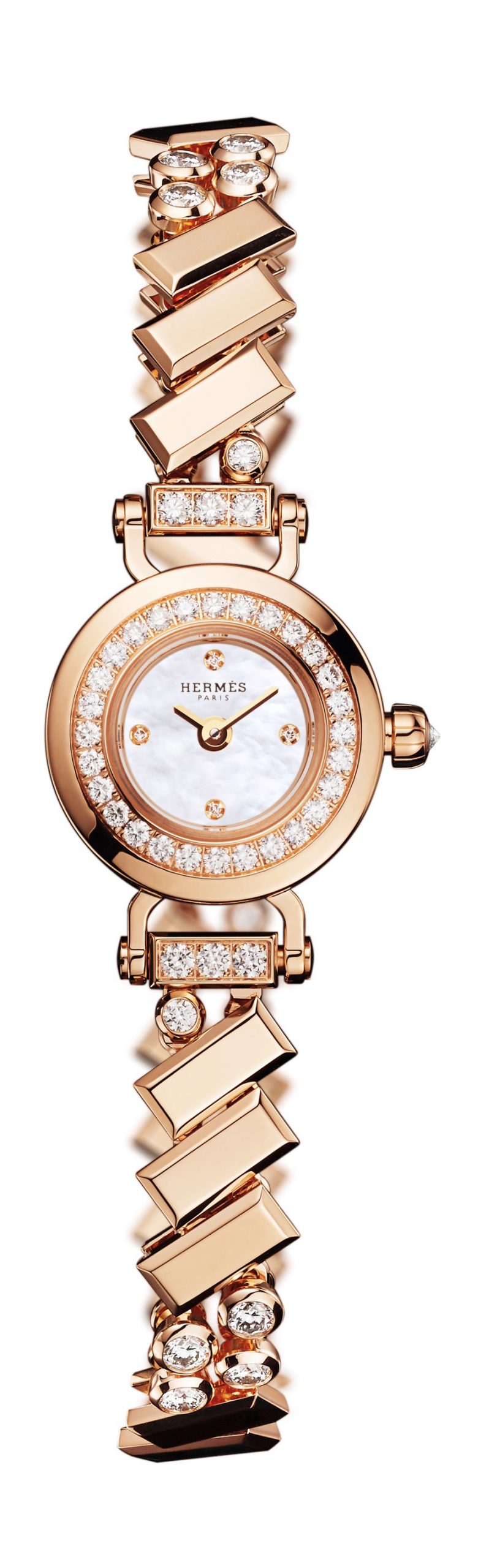 Hermès Faubourg Polka luxury timepiece - detailed view