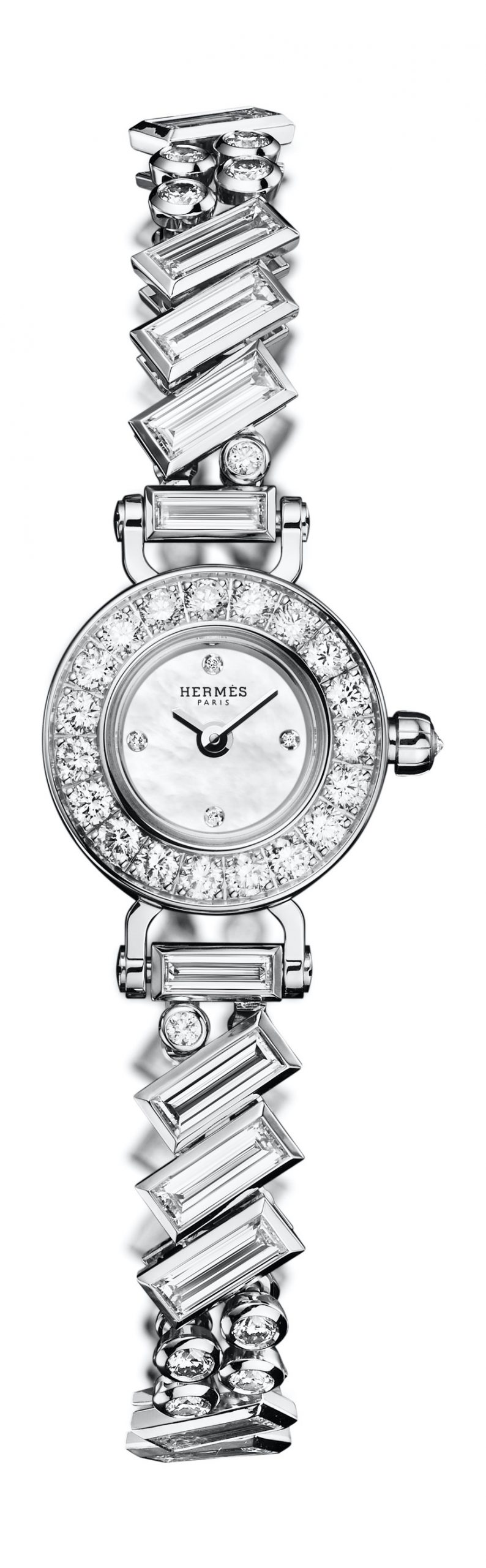 Hermès Faubourg Polka luxury timepiece - detailed view