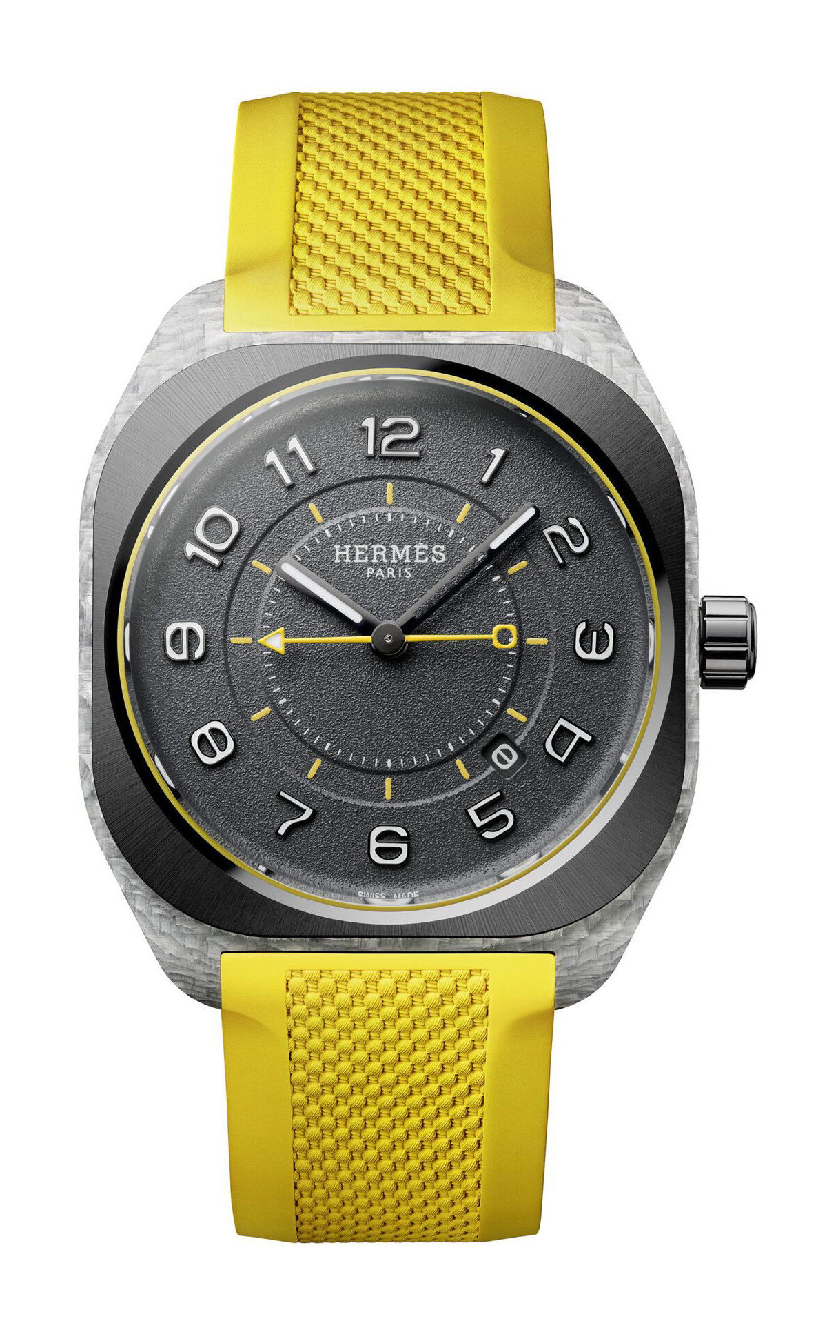 Hermès H08 luxury timepiece - detailed view
