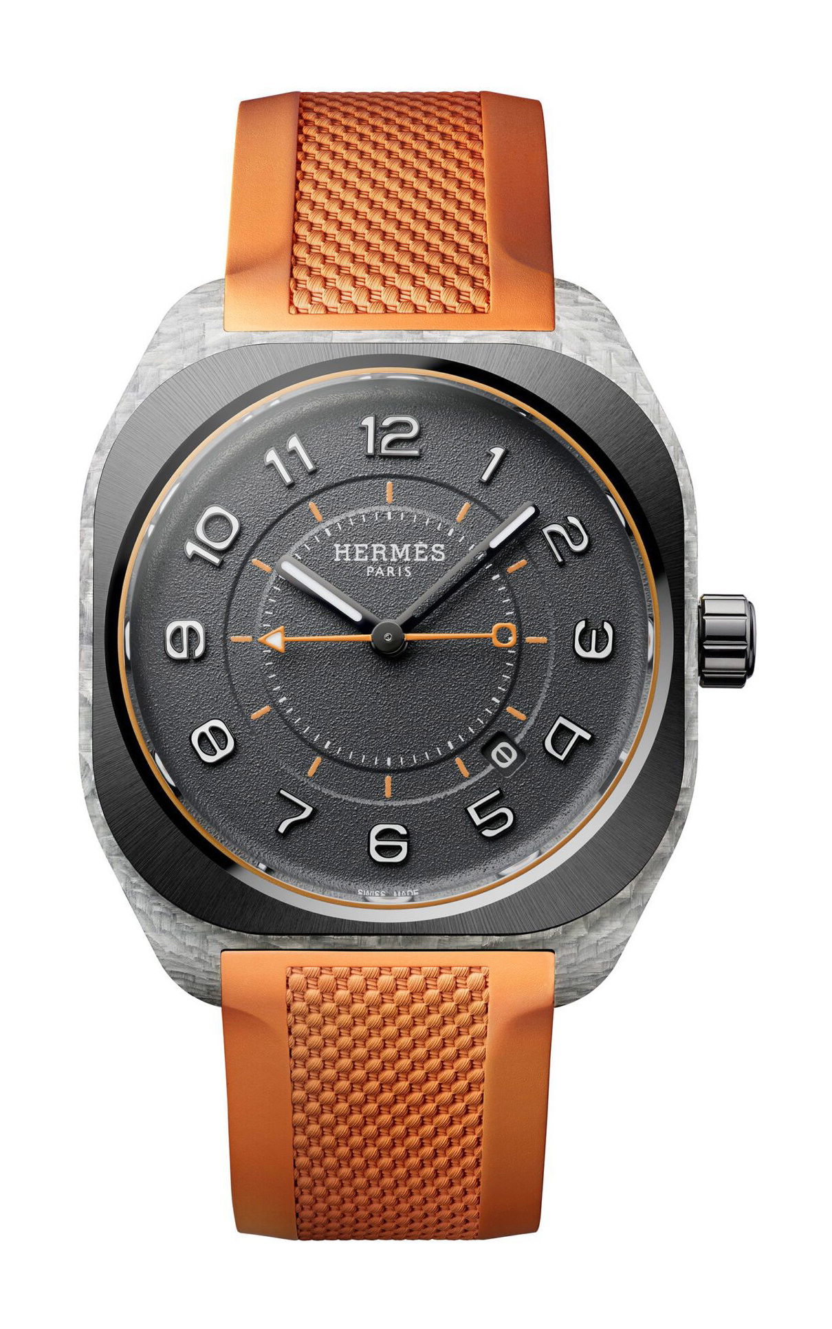 Hermès H08 luxury timepiece - detailed view