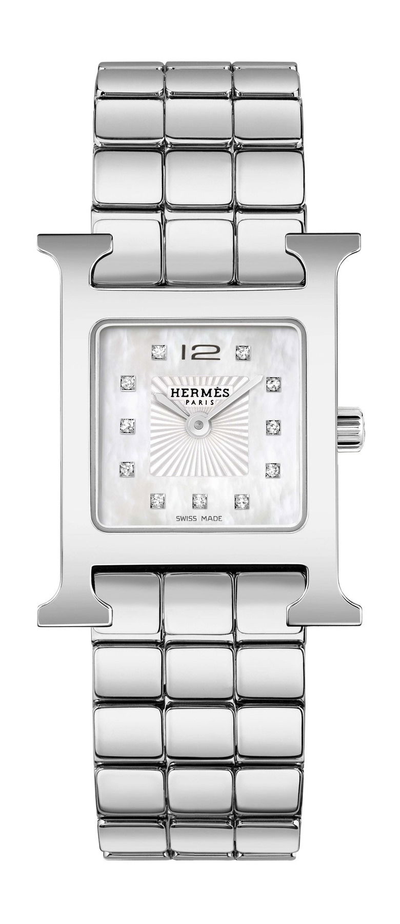 Hermès Heure H luxury timepiece - detailed view