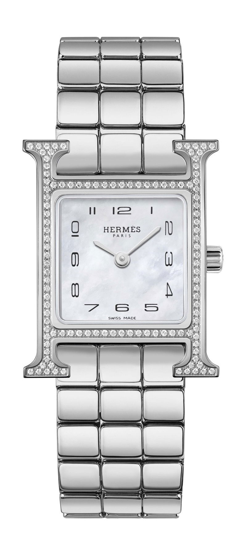 Hermès Heure H luxury timepiece - detailed view