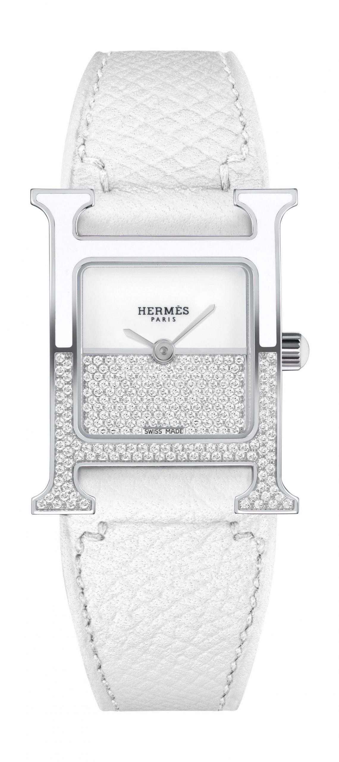 Hermès Heure H Double Jeu luxury timepiece - detailed view