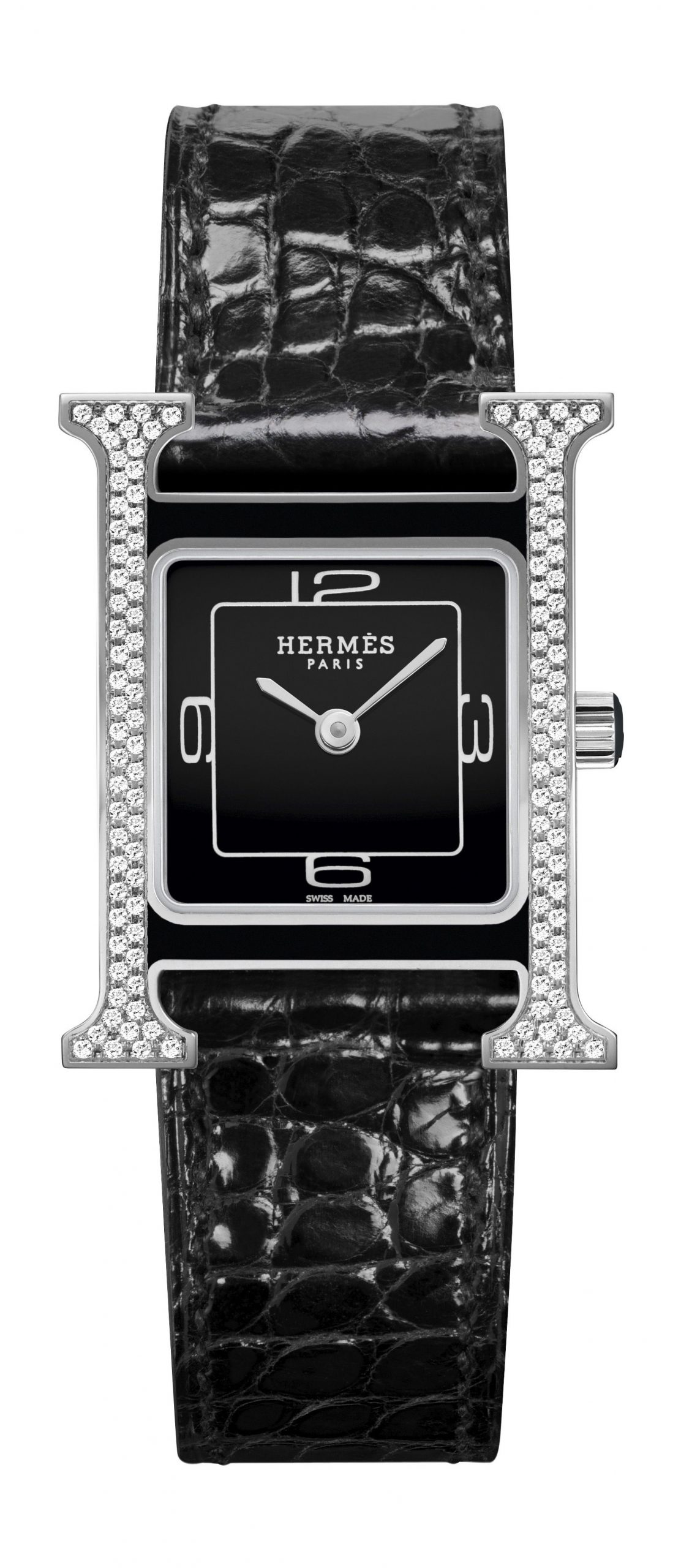 Hermès Heure H Double Jeu luxury timepiece - detailed view