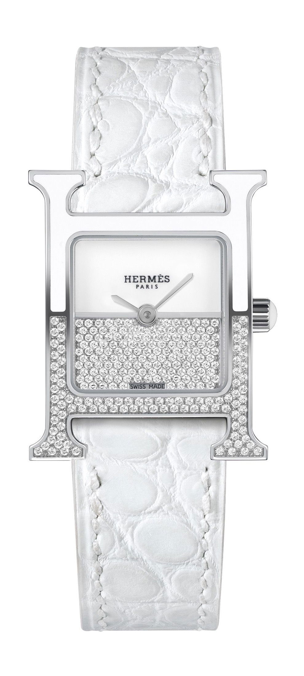 Hermès Heure H Double Jeu luxury timepiece - detailed view