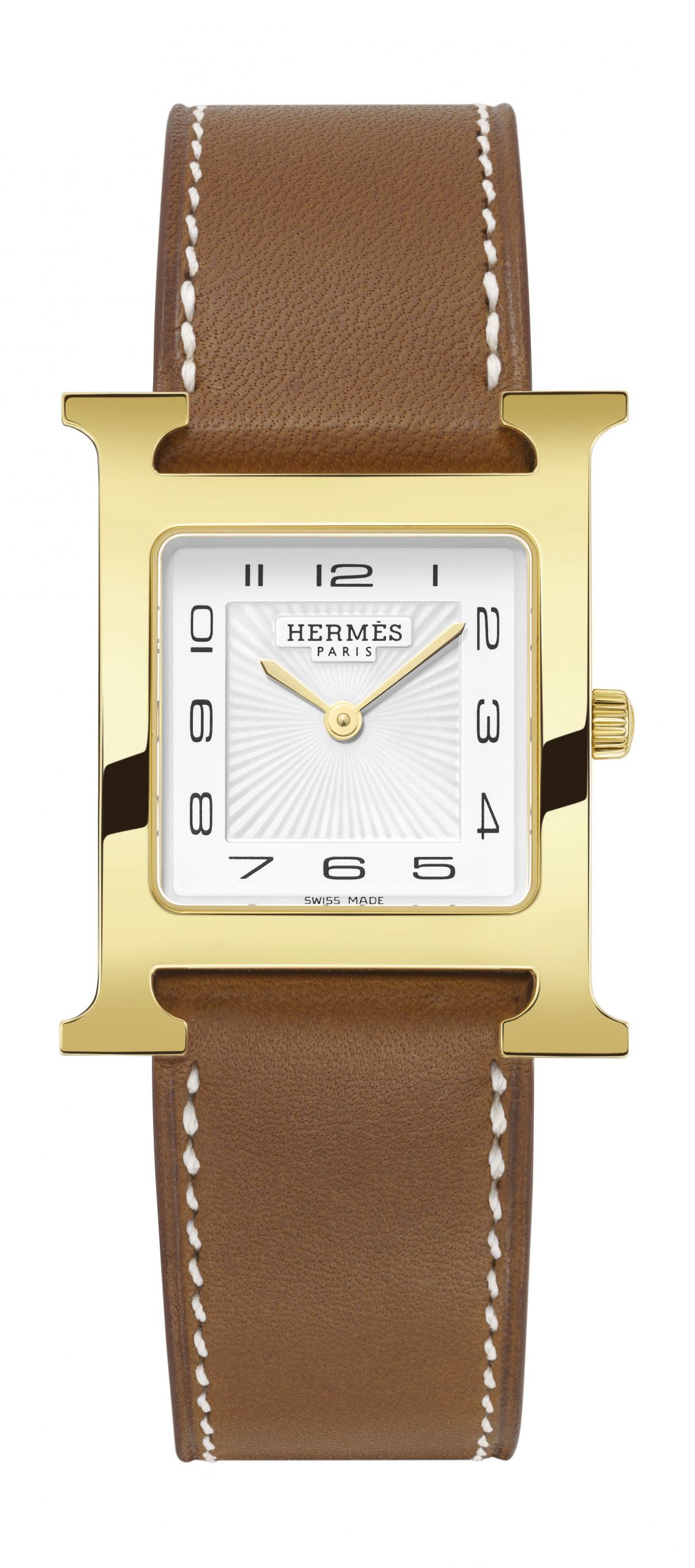 Hermès Heure H MM luxury timepiece - detailed view