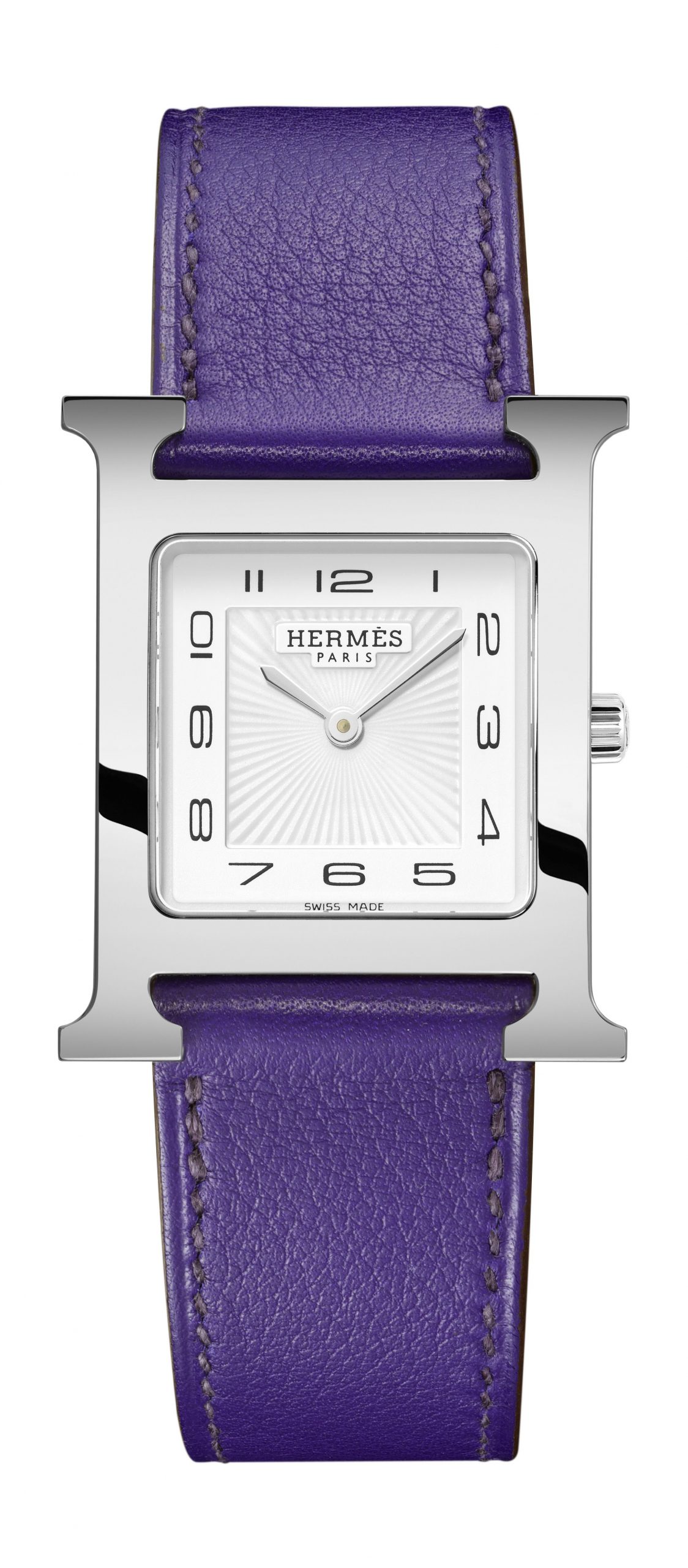 Hermès Heure H MM luxury timepiece - detailed view