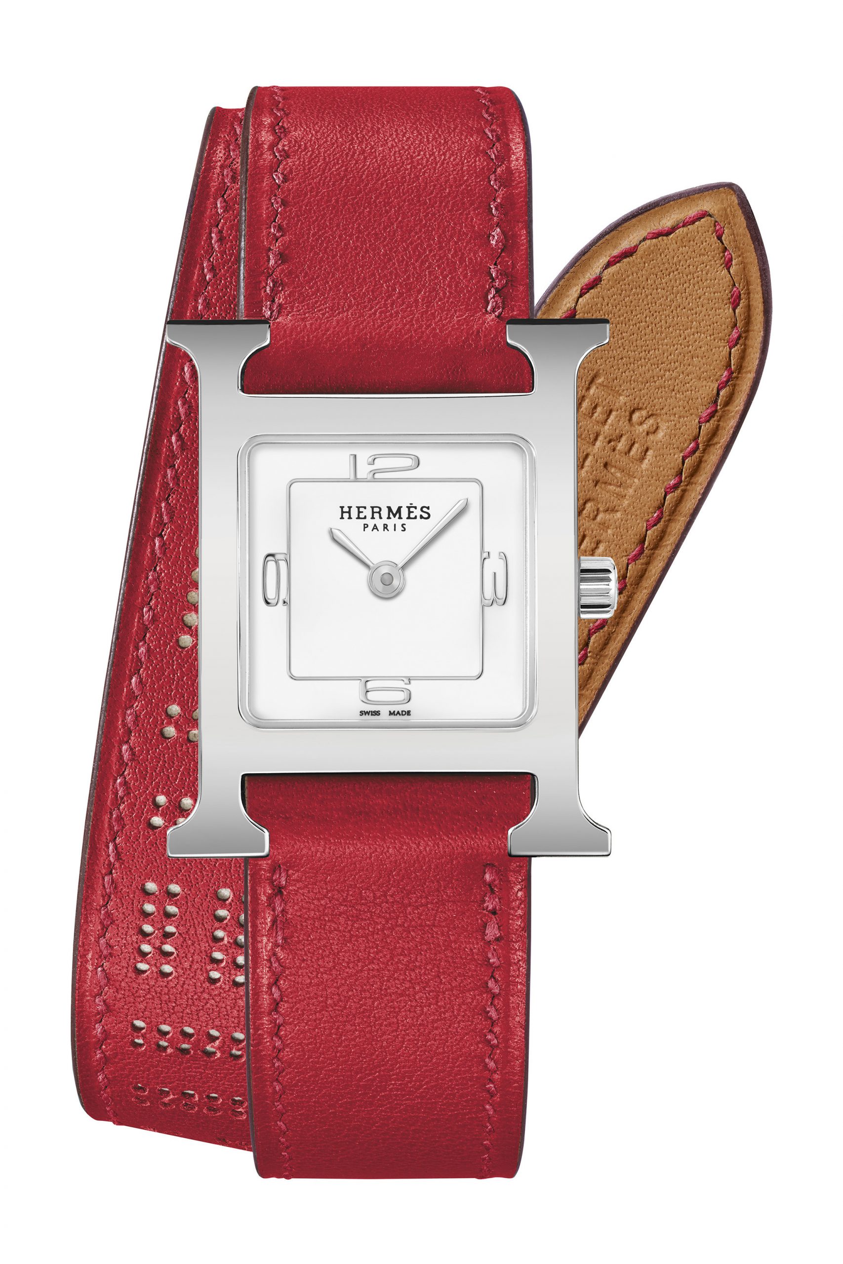 Hermès Heure H MM luxury timepiece - detailed view