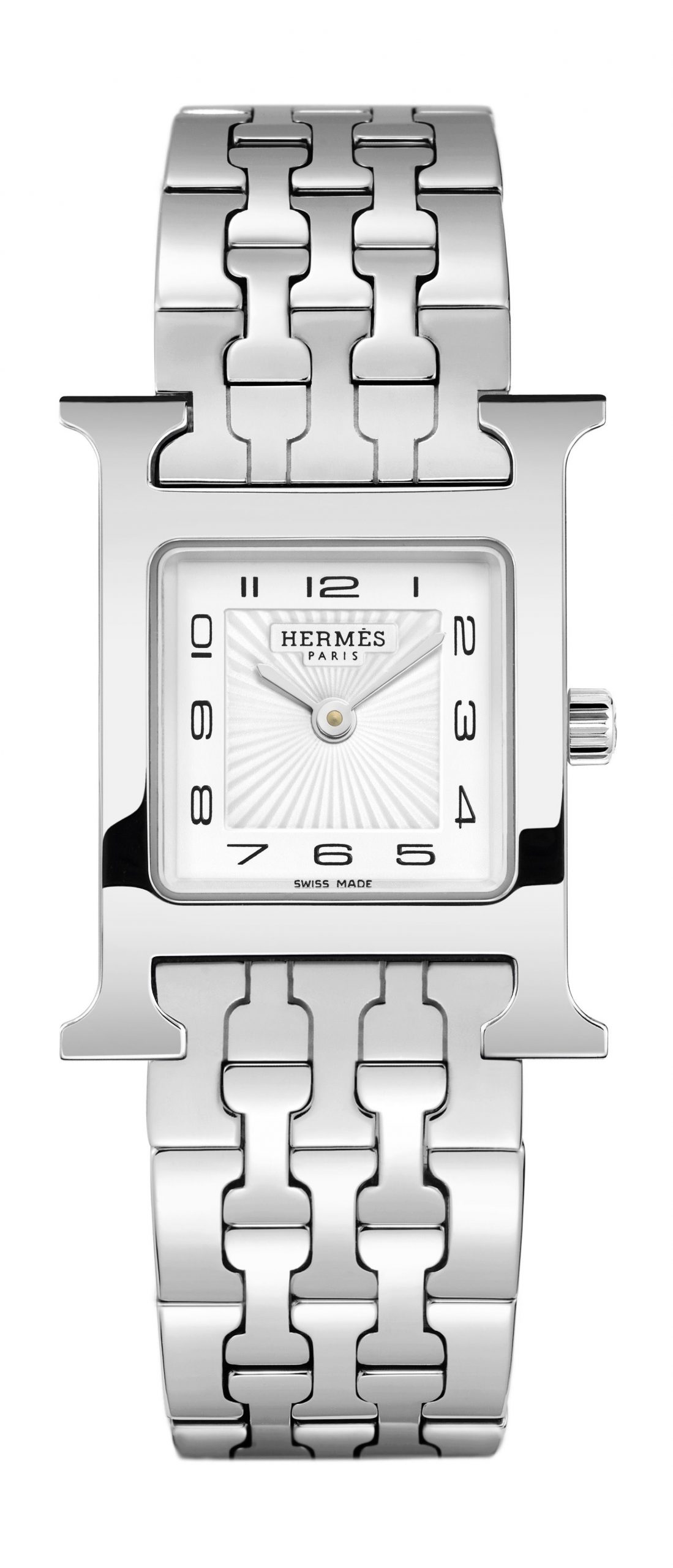 Hermès Heure H PM luxury timepiece - detailed view