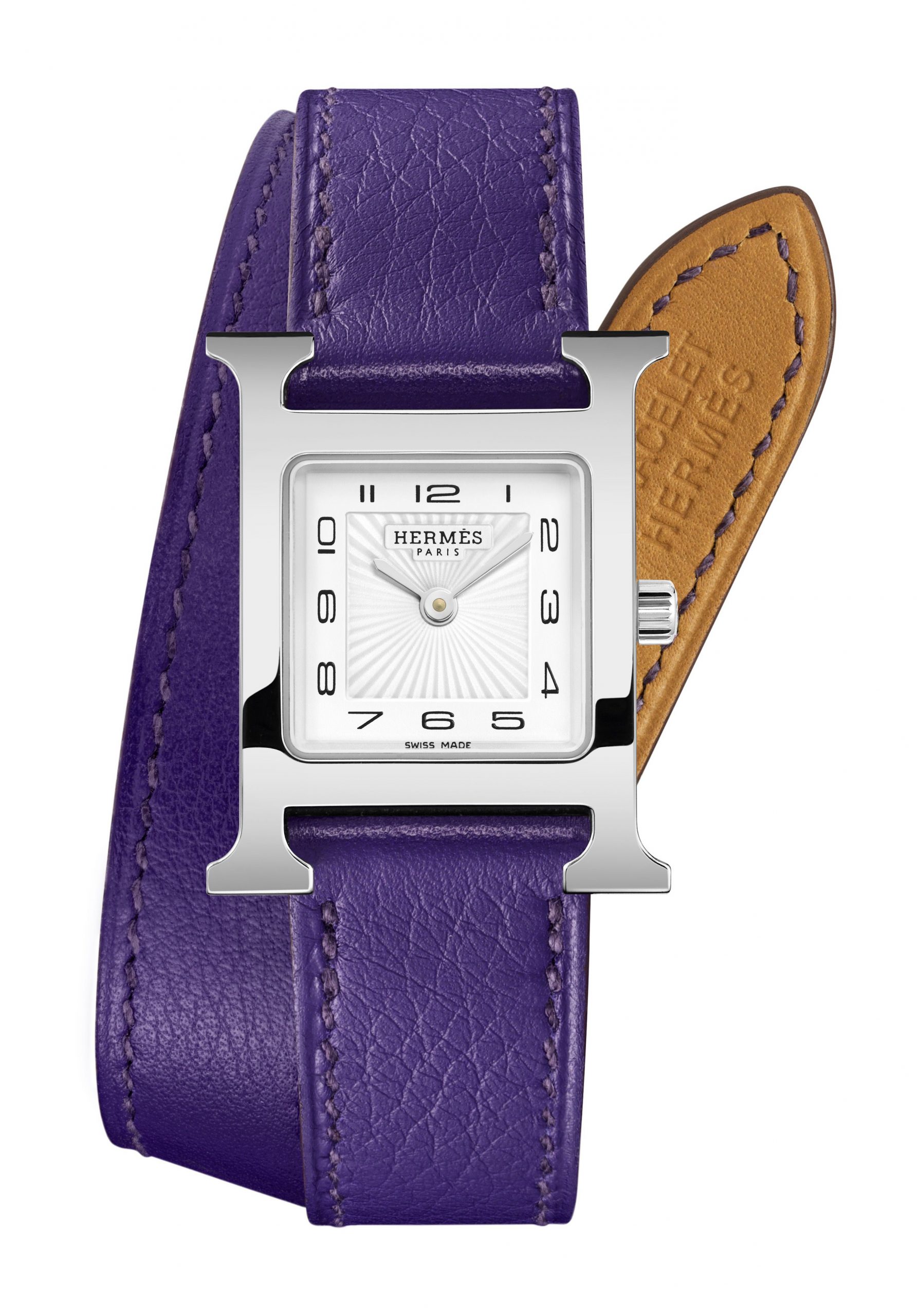 Hermès Heure H PM luxury timepiece - detailed view
