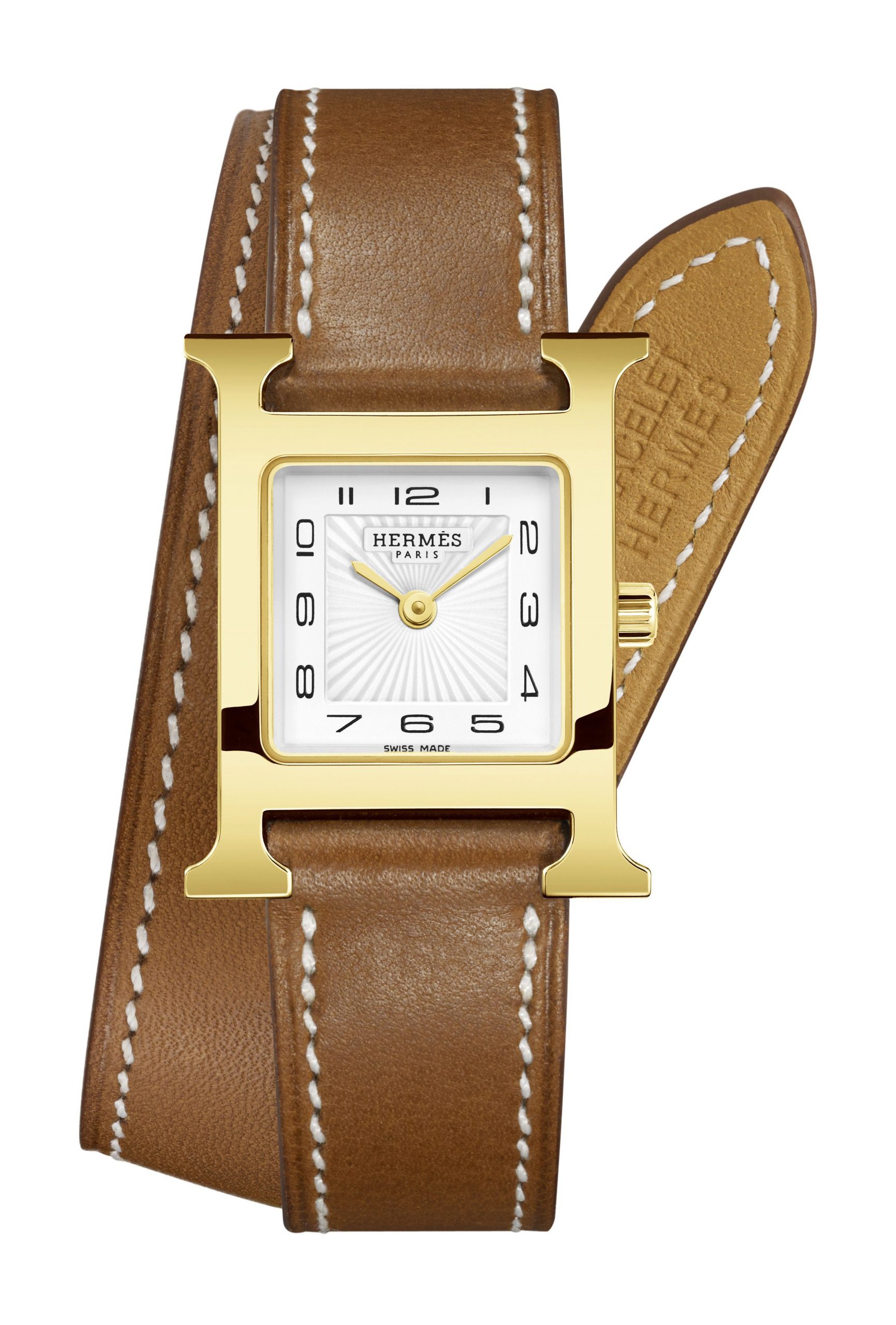Hermès Heure H PM luxury timepiece - detailed view