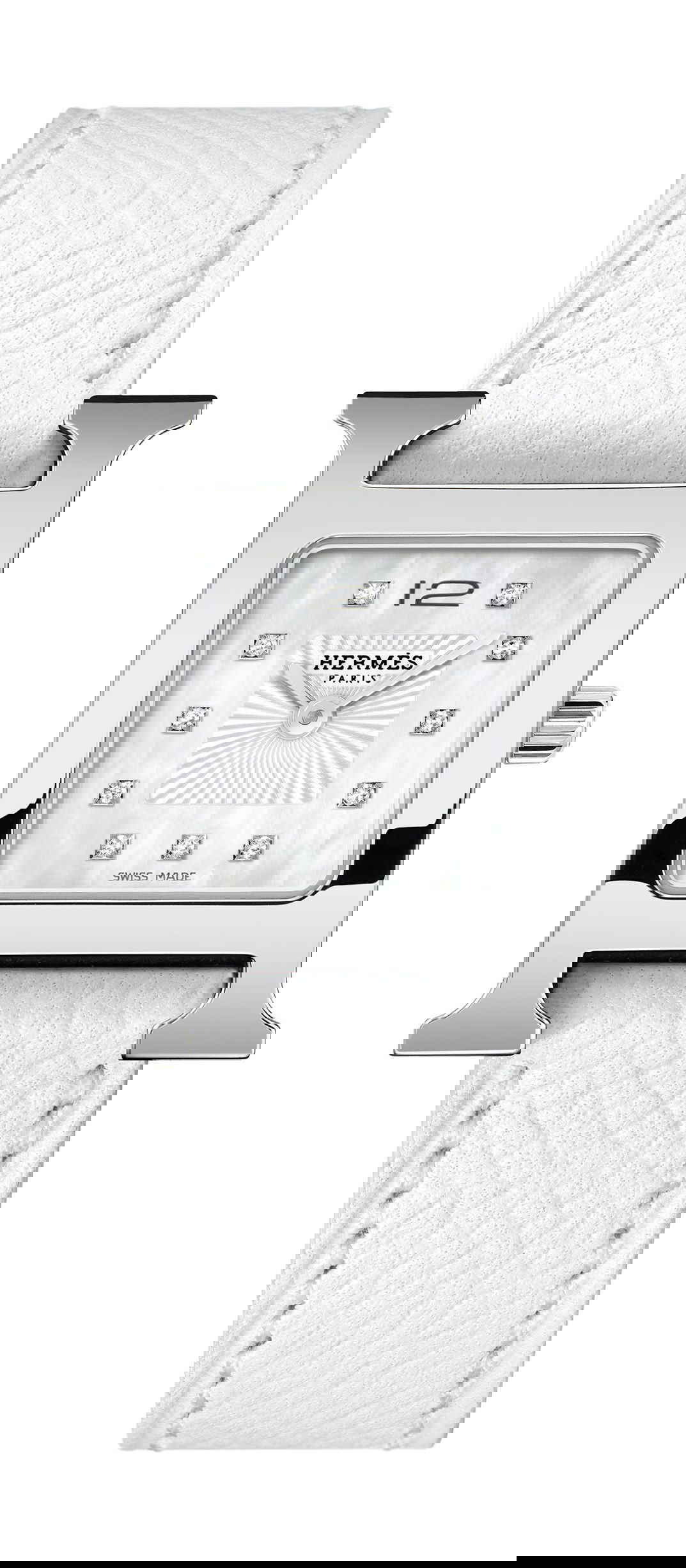 Hermès Heure H PM luxury timepiece - detailed view
