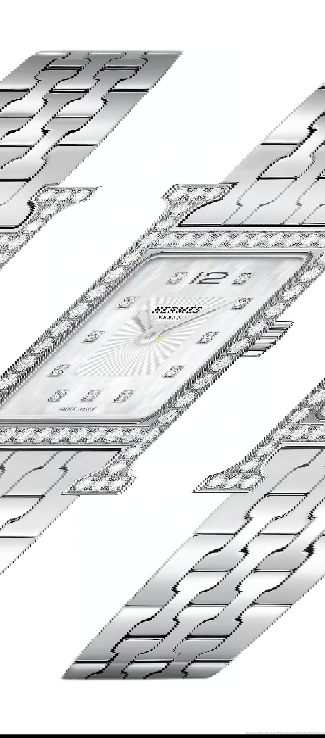 Hermès Heure H PM luxury timepiece - detailed view