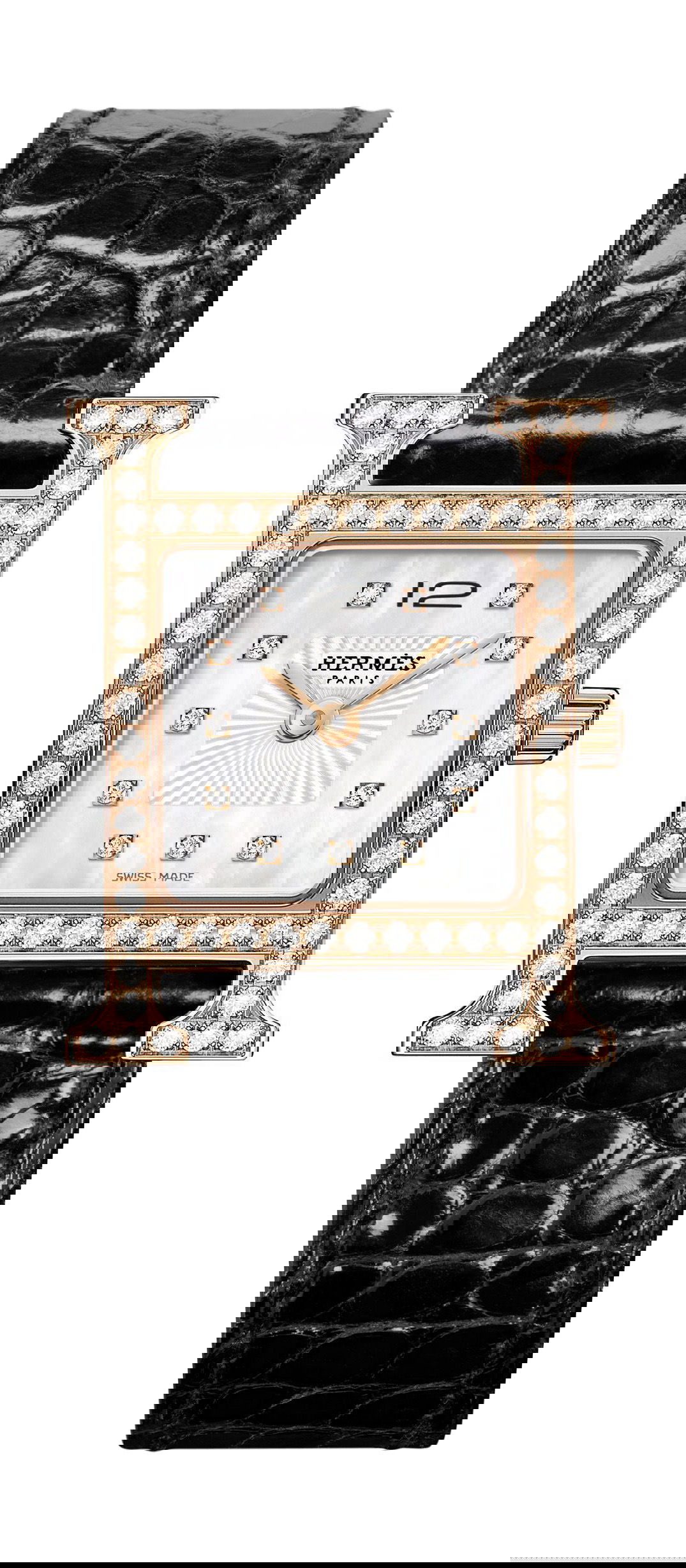 Hermès Heure H PM luxury timepiece - detailed view