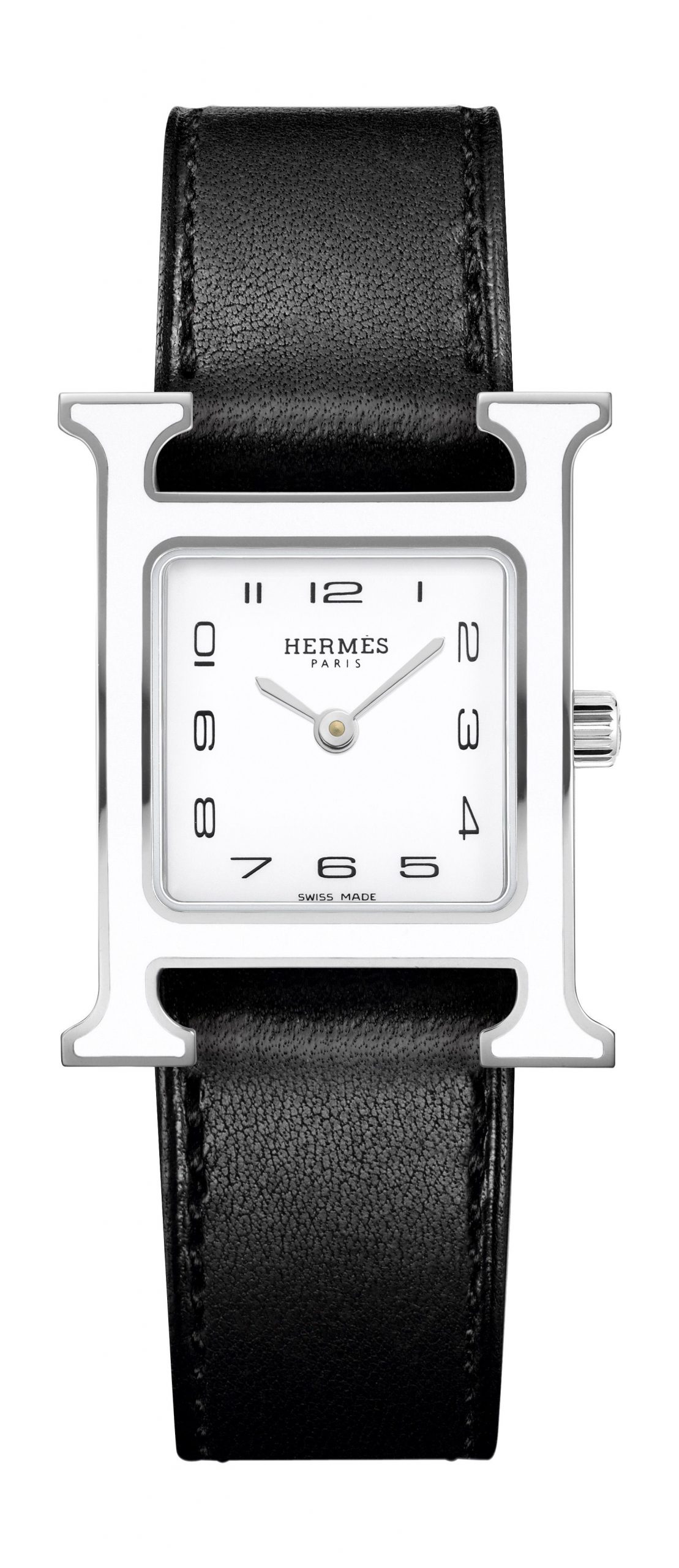 Hermès Heure H PM luxury timepiece - detailed view