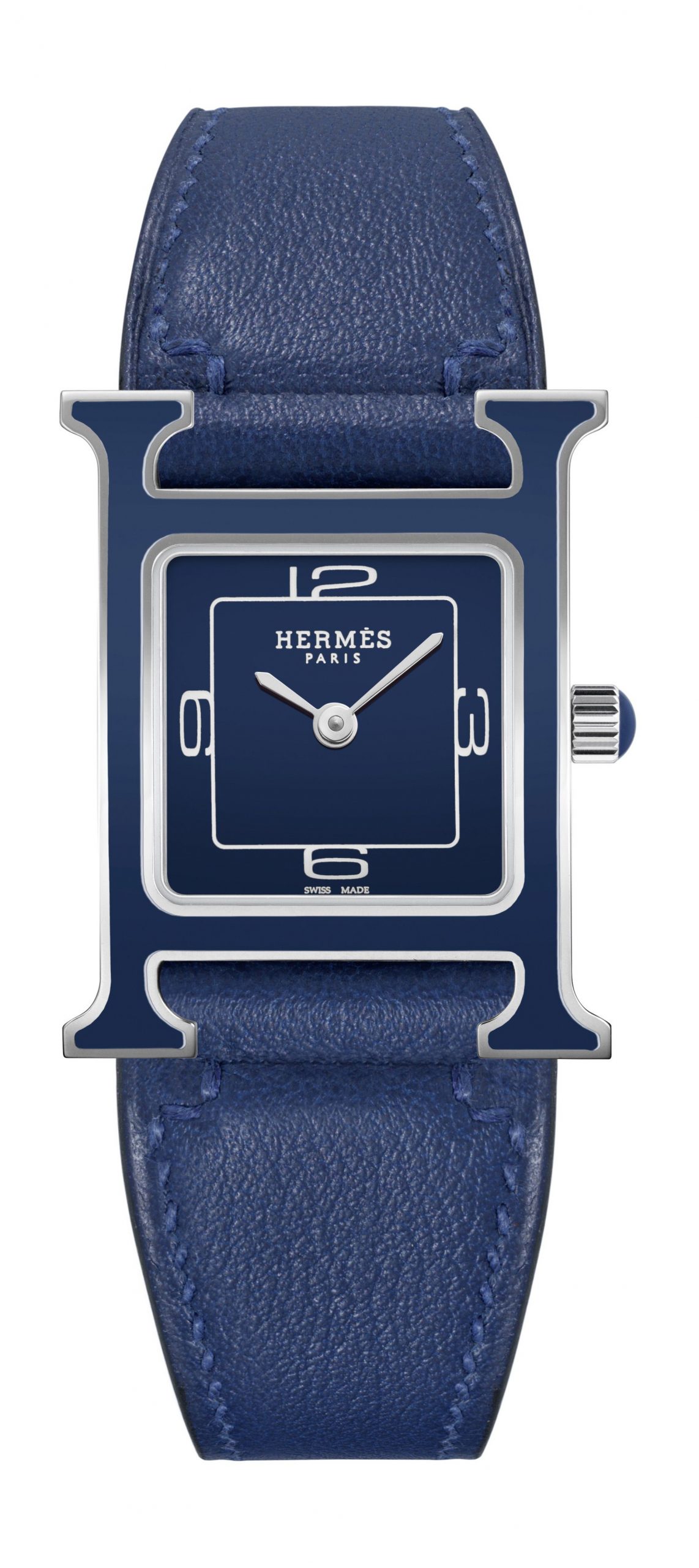 Hermès Heure H PM luxury timepiece - detailed view