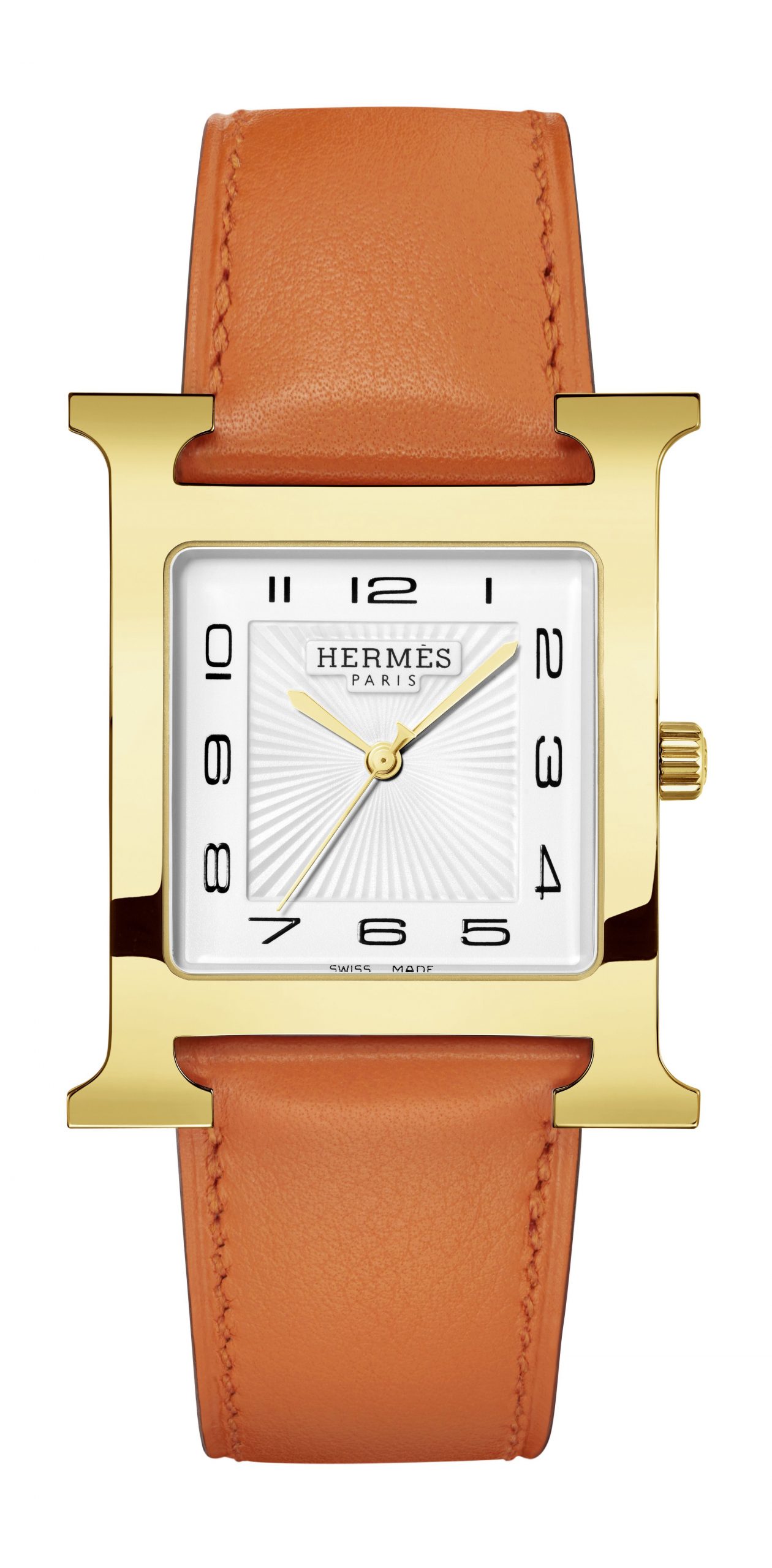 Hermès Heure H TGM luxury timepiece - detailed view