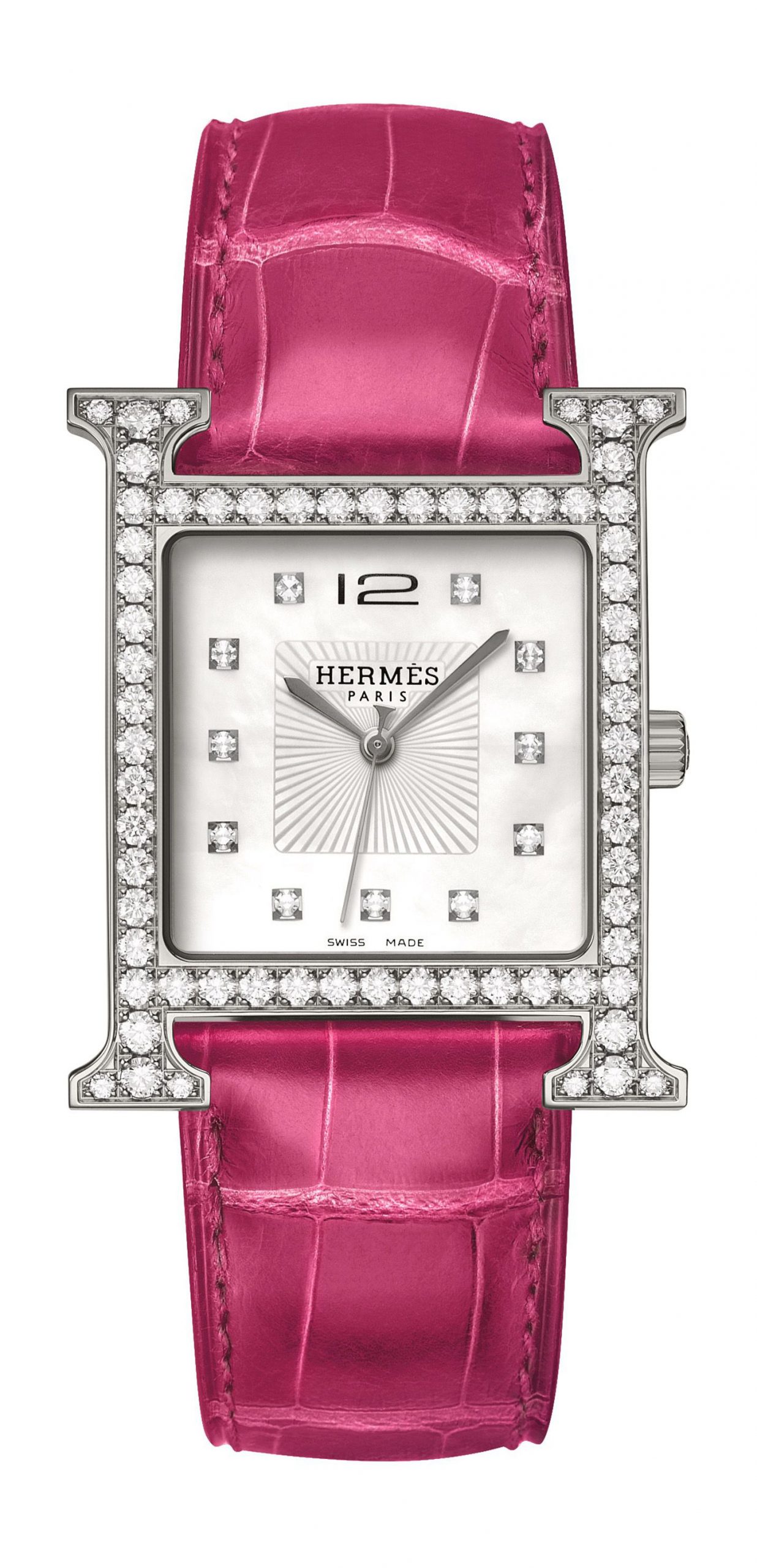 Hermès Heure H TGM luxury timepiece - detailed view