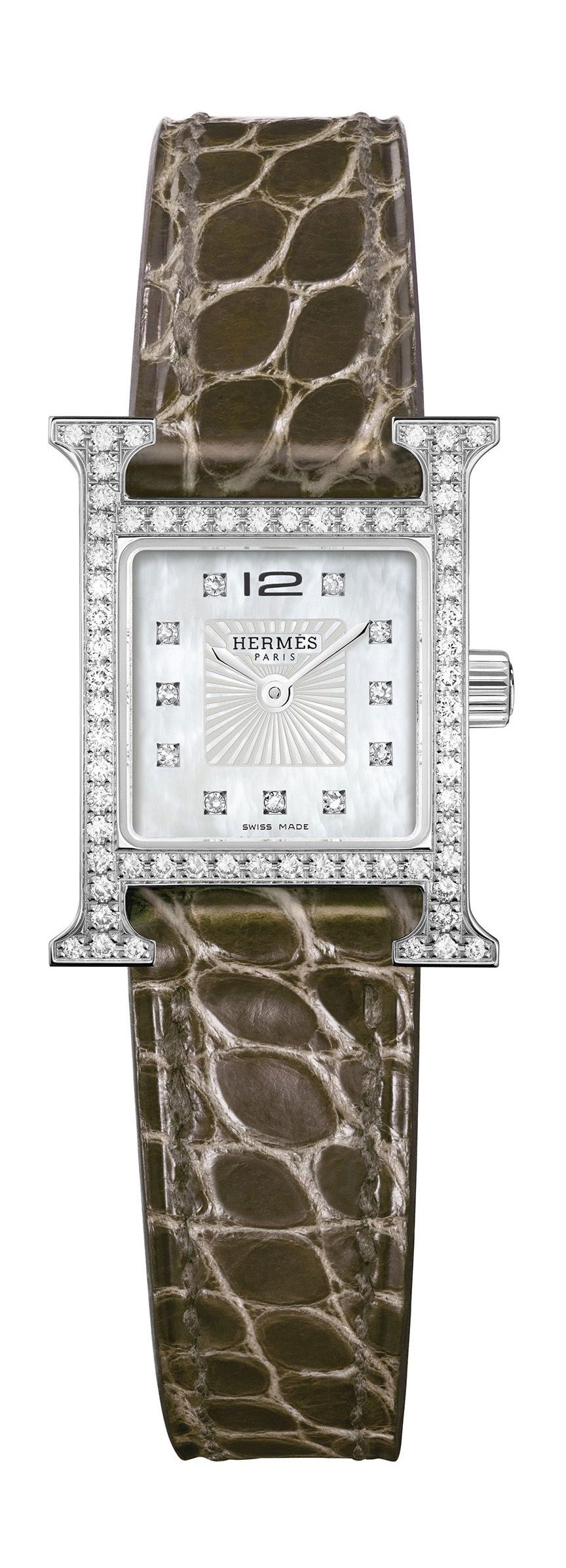 Hermès Heure H TPM luxury timepiece - detailed view
