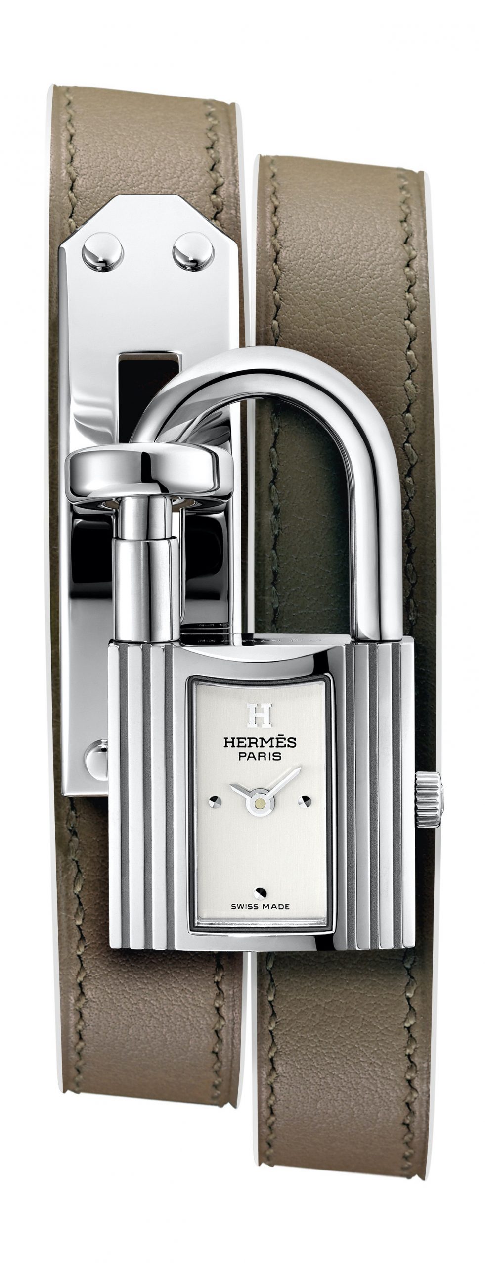 Hermès Kelly luxury timepiece - detailed view
