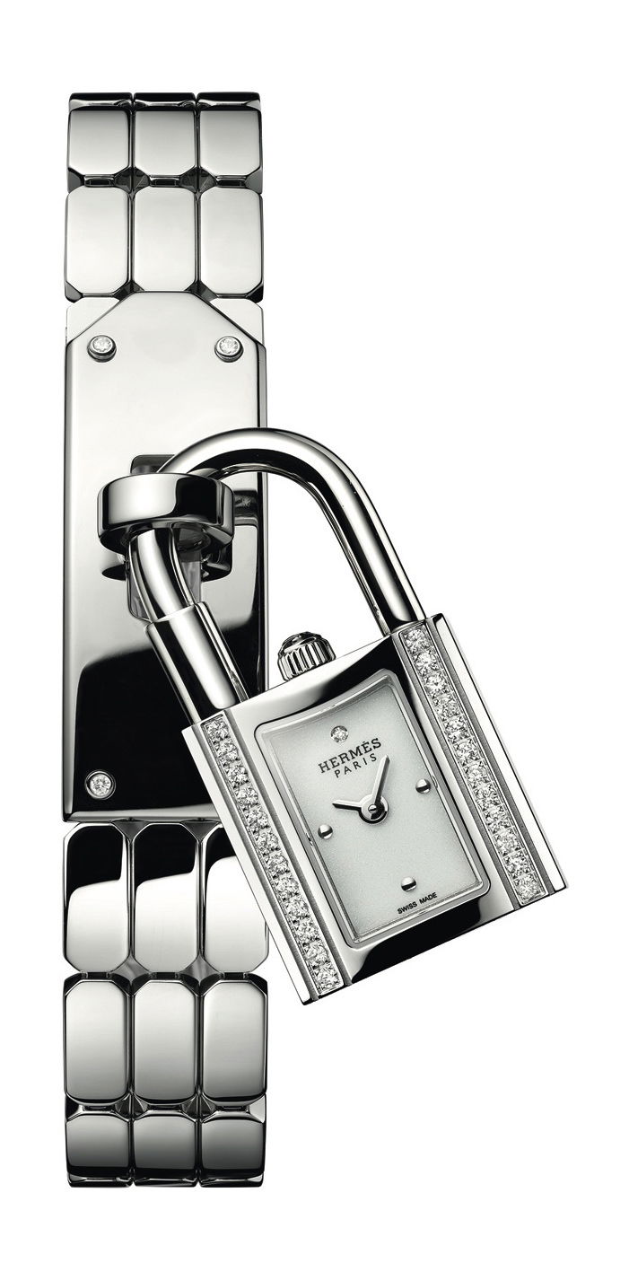 Hermès Kelly luxury timepiece - detailed view