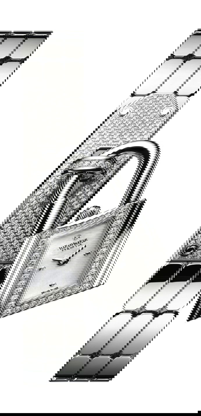 Hermès Kelly luxury timepiece - detailed view