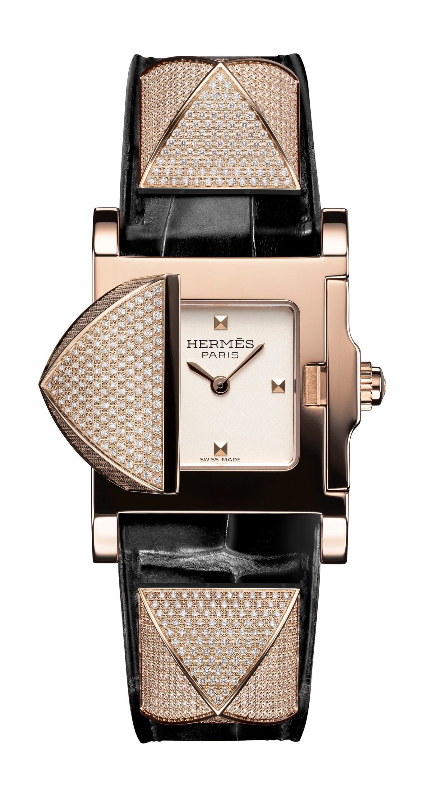 Hermès Médor PM luxury timepiece - detailed view