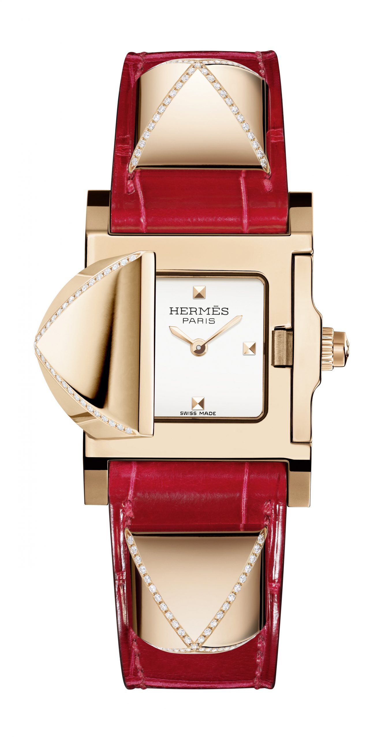 Hermès Médor PM luxury timepiece - detailed view