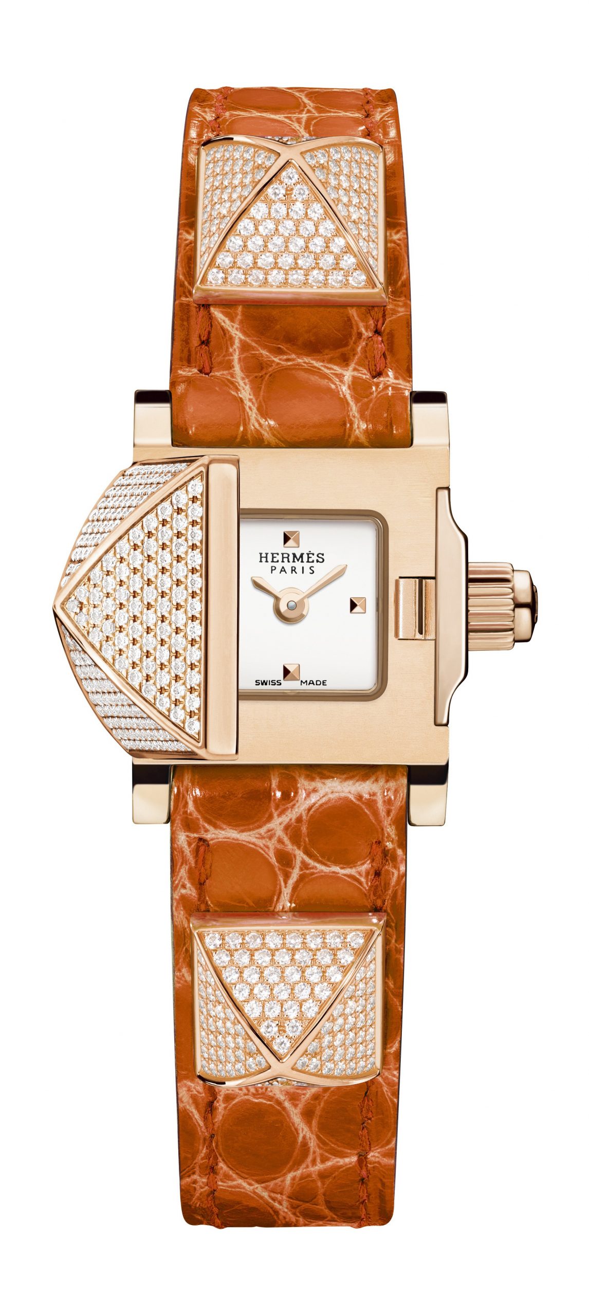Hermès Médor TPM luxury timepiece - detailed view